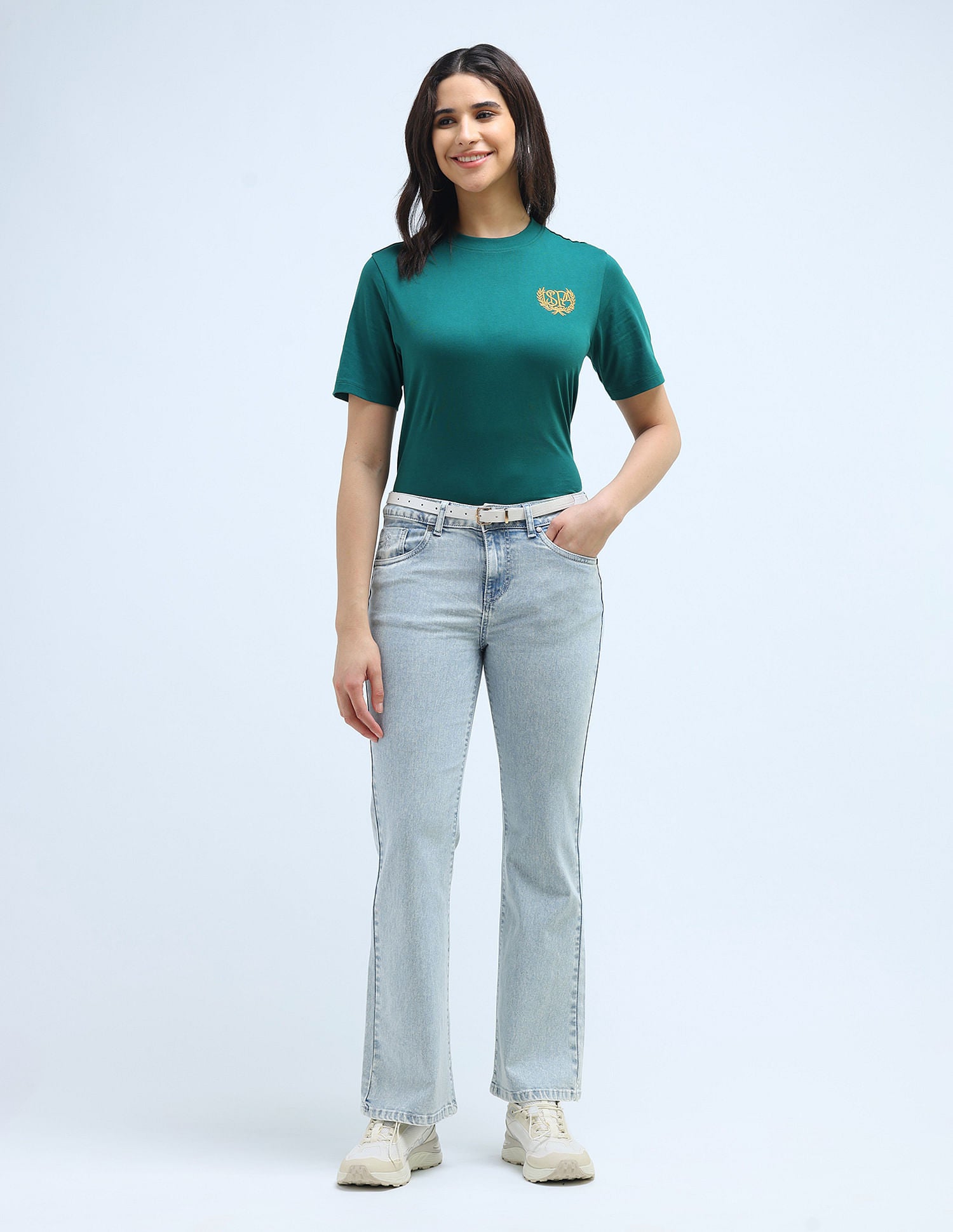 Mid Rise Boot Cut Jeans Blue - U.S. POLO ASSN. | Large