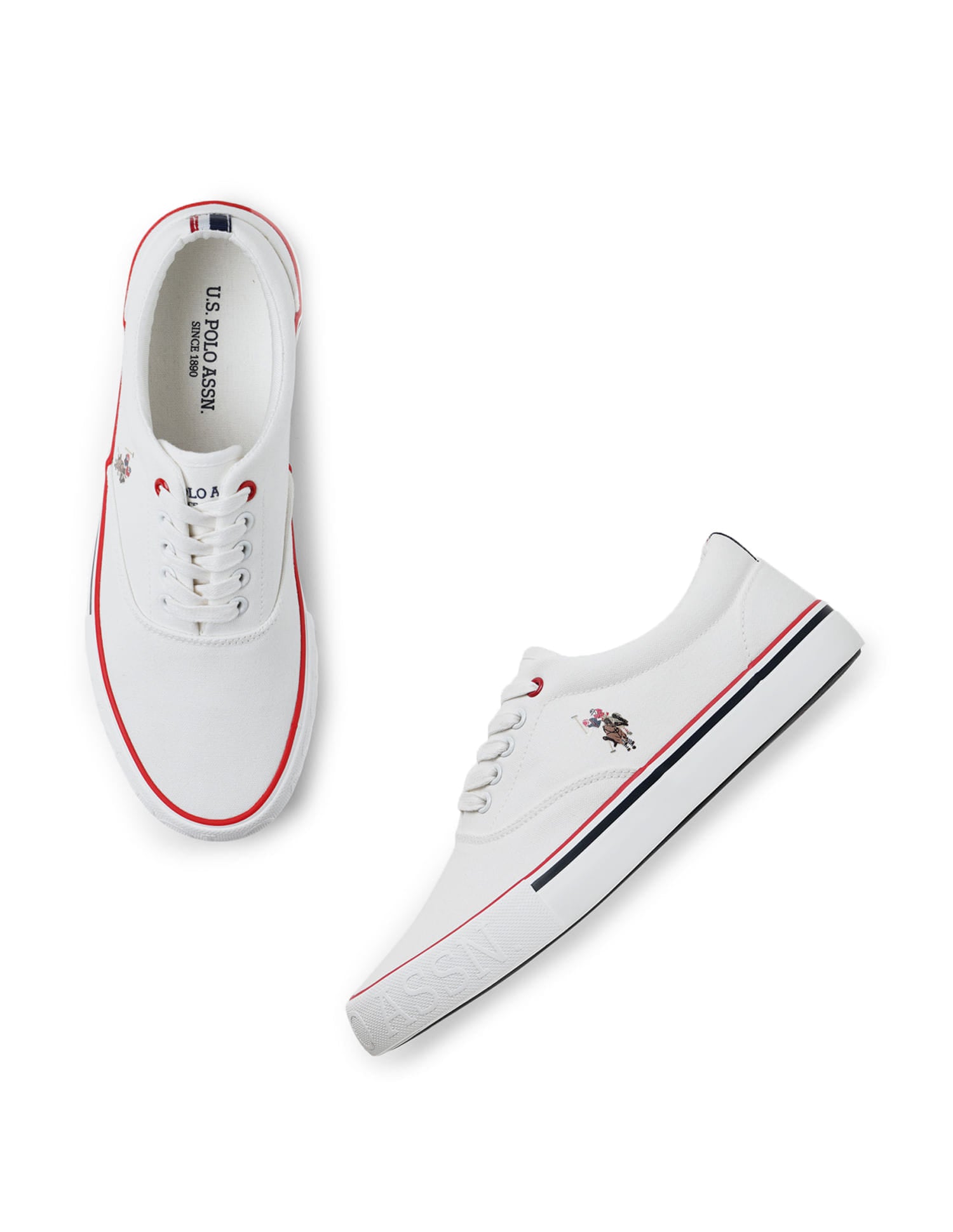 Men Lace-Ups Clyde 2.0 Sneakers Off White - U.S. Polo Assn. India | Large