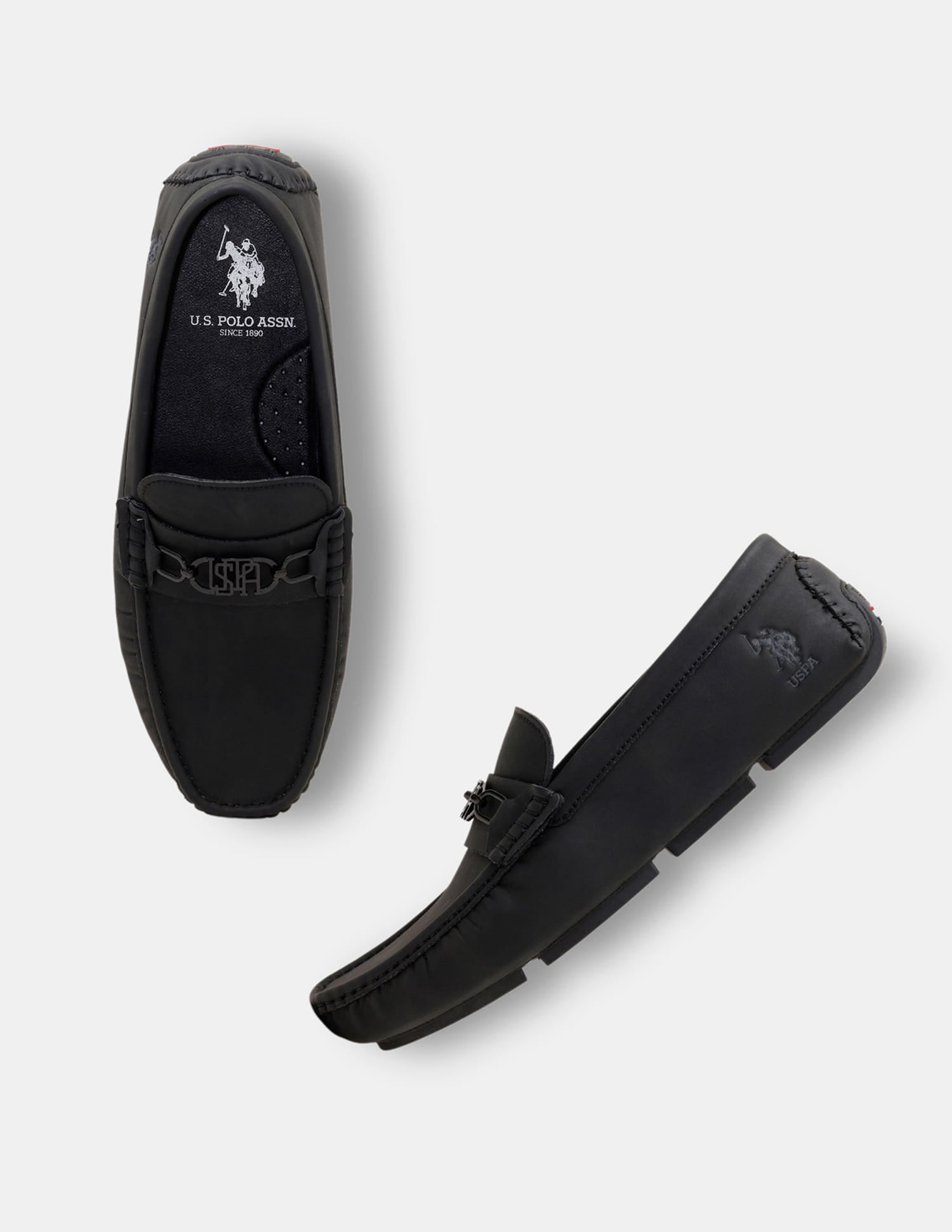 Men Knox Slip-Ons Loafers Black - U.S. Polo Assn. India | Large