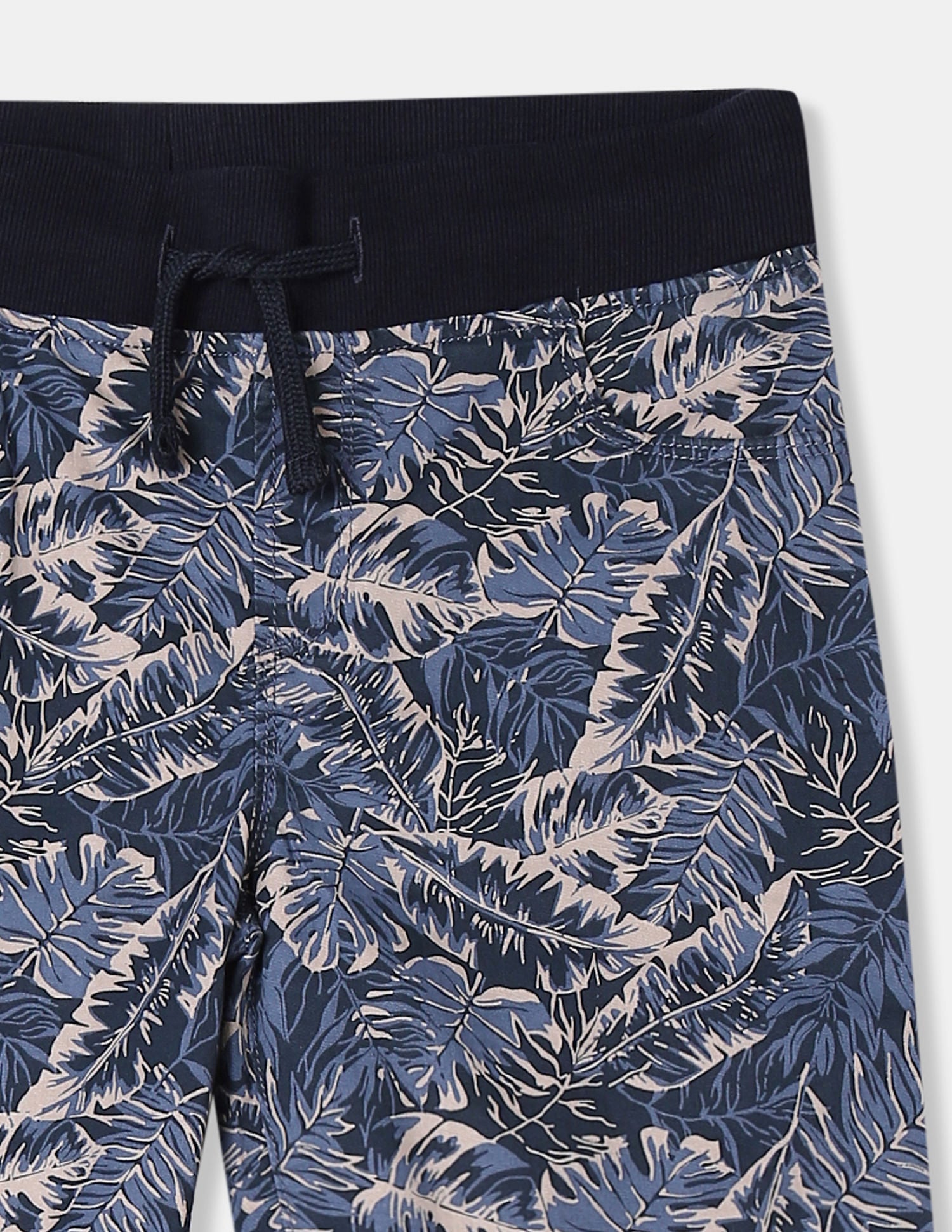 Boys Blue Tropical Print Woven Shorts Blue - U.S. POLO ASSN. | Large