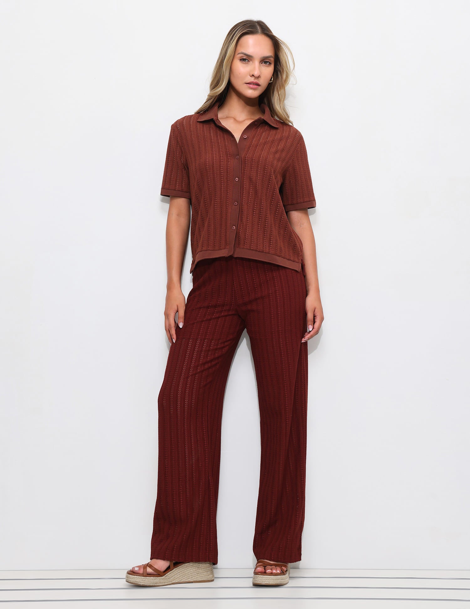 Textured Boxy Fit Shirt Orange - U.S. Polo Assn. India | Large