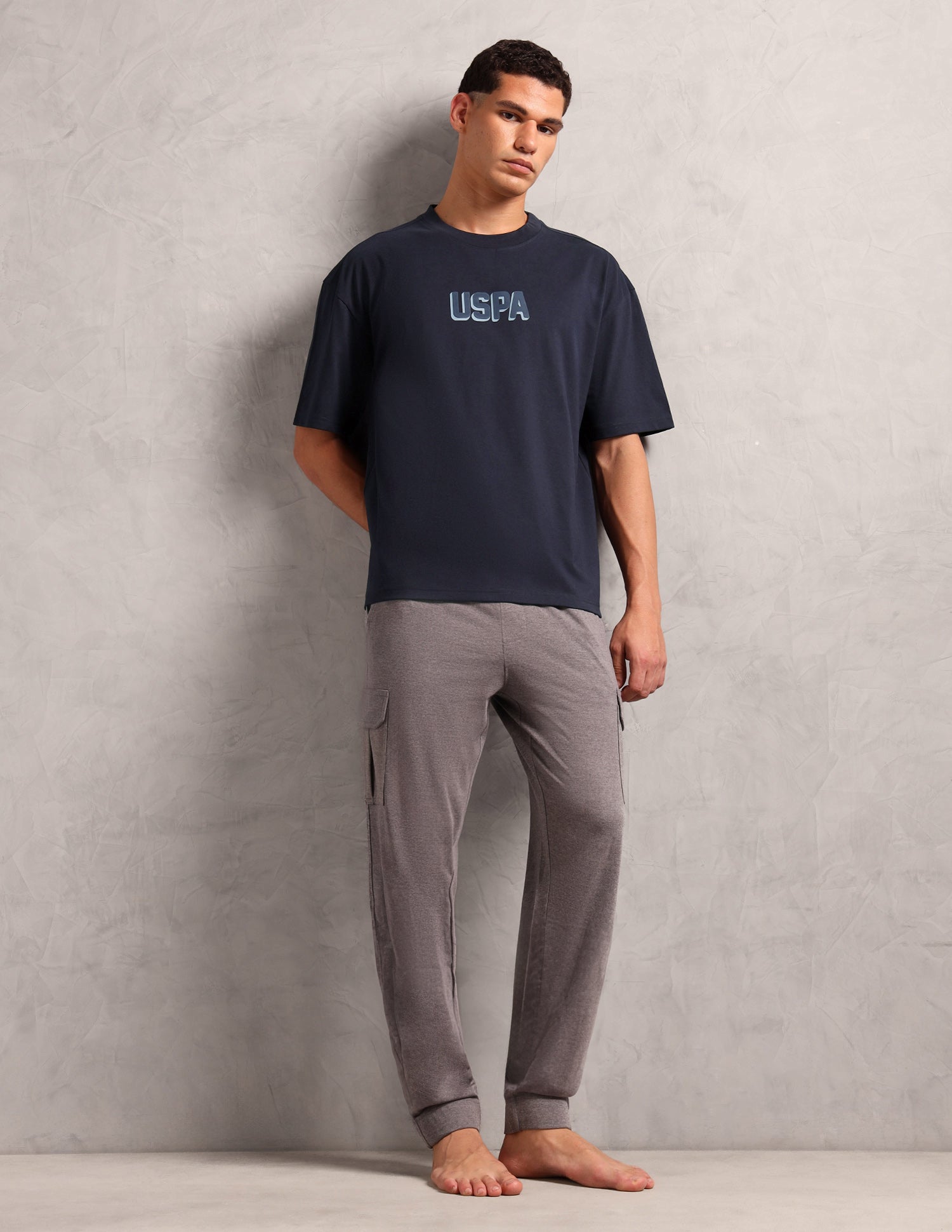 Brand Printed Oversized Fit OEE11 Lounge T-Shirt Spellbound - U.S. POLO ASSN. | Large