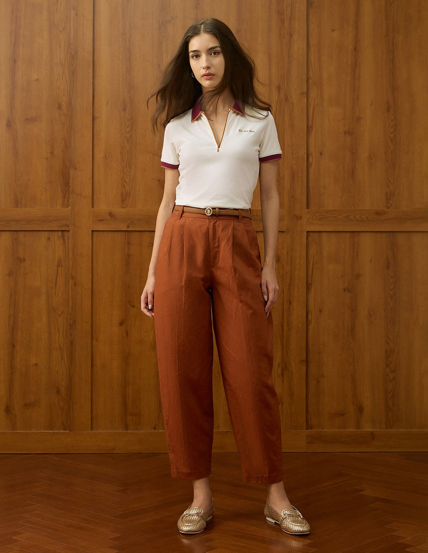 Regular Fit Solid Polo Shirt Off White - U.S. POLO ASSN. | Large