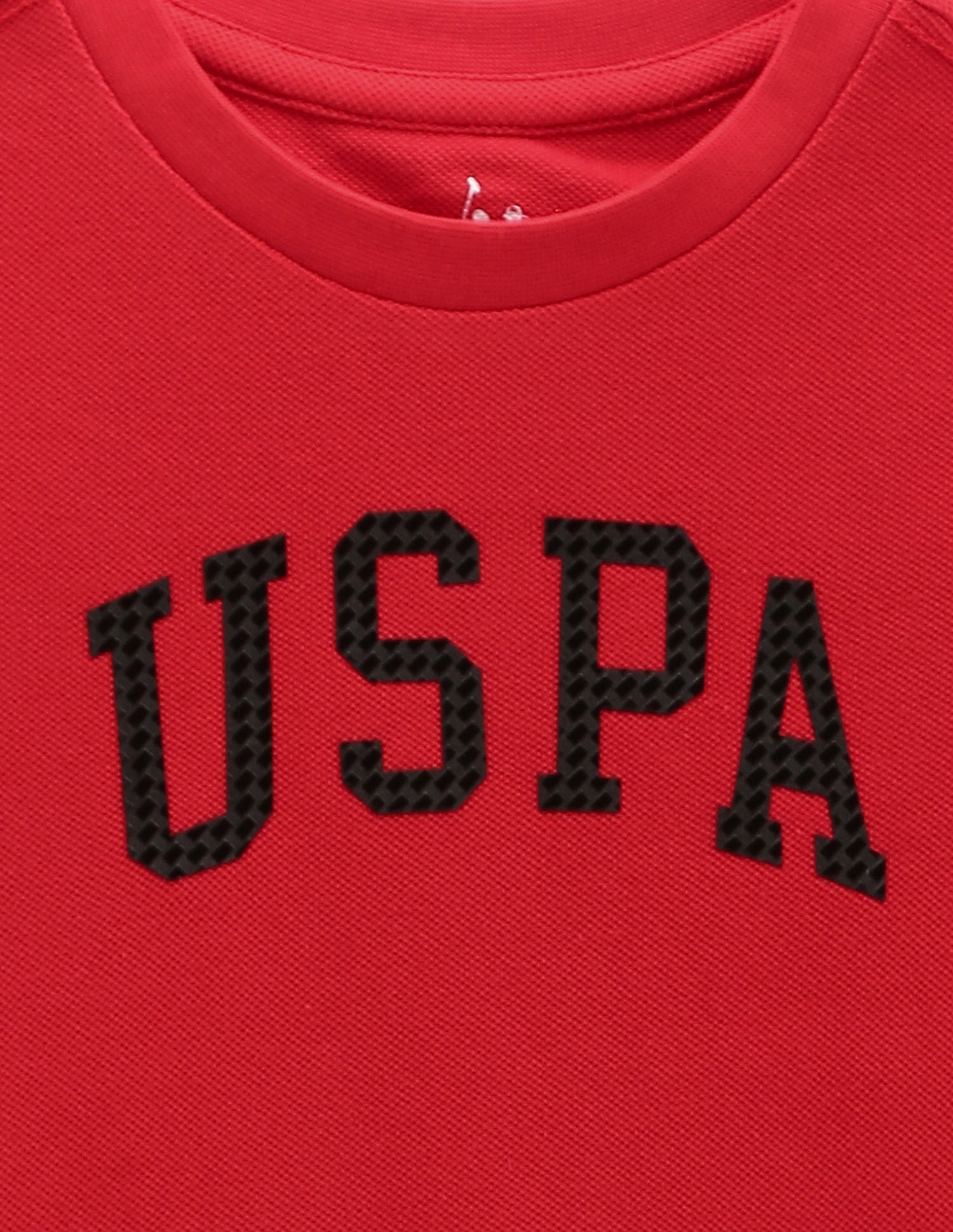 Boys Pure Cotton Pique T-Shirt Red - U.S. Polo Assn. India | Large