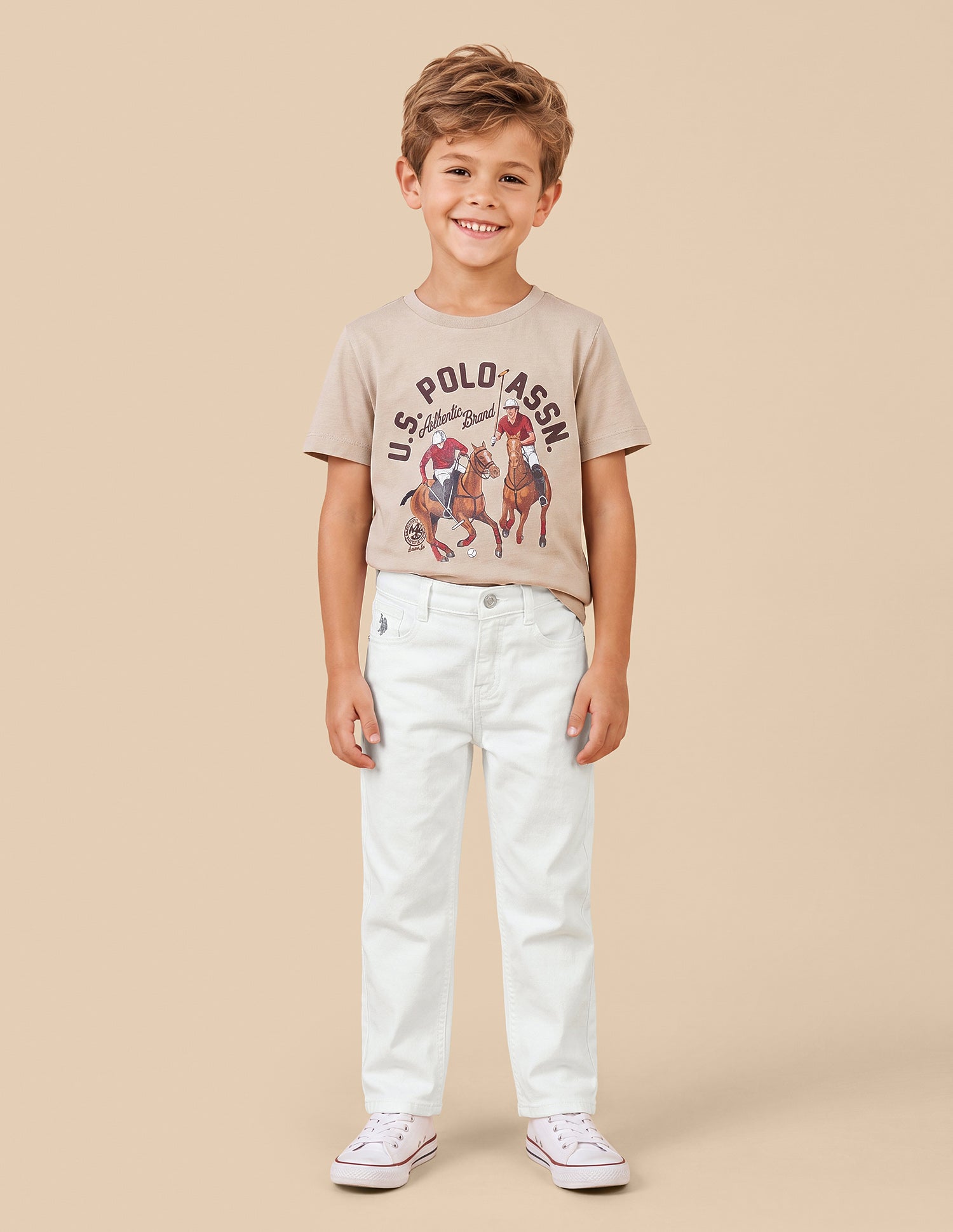Baggy Fit White Jeans White - U.S. Polo Assn. India | Large