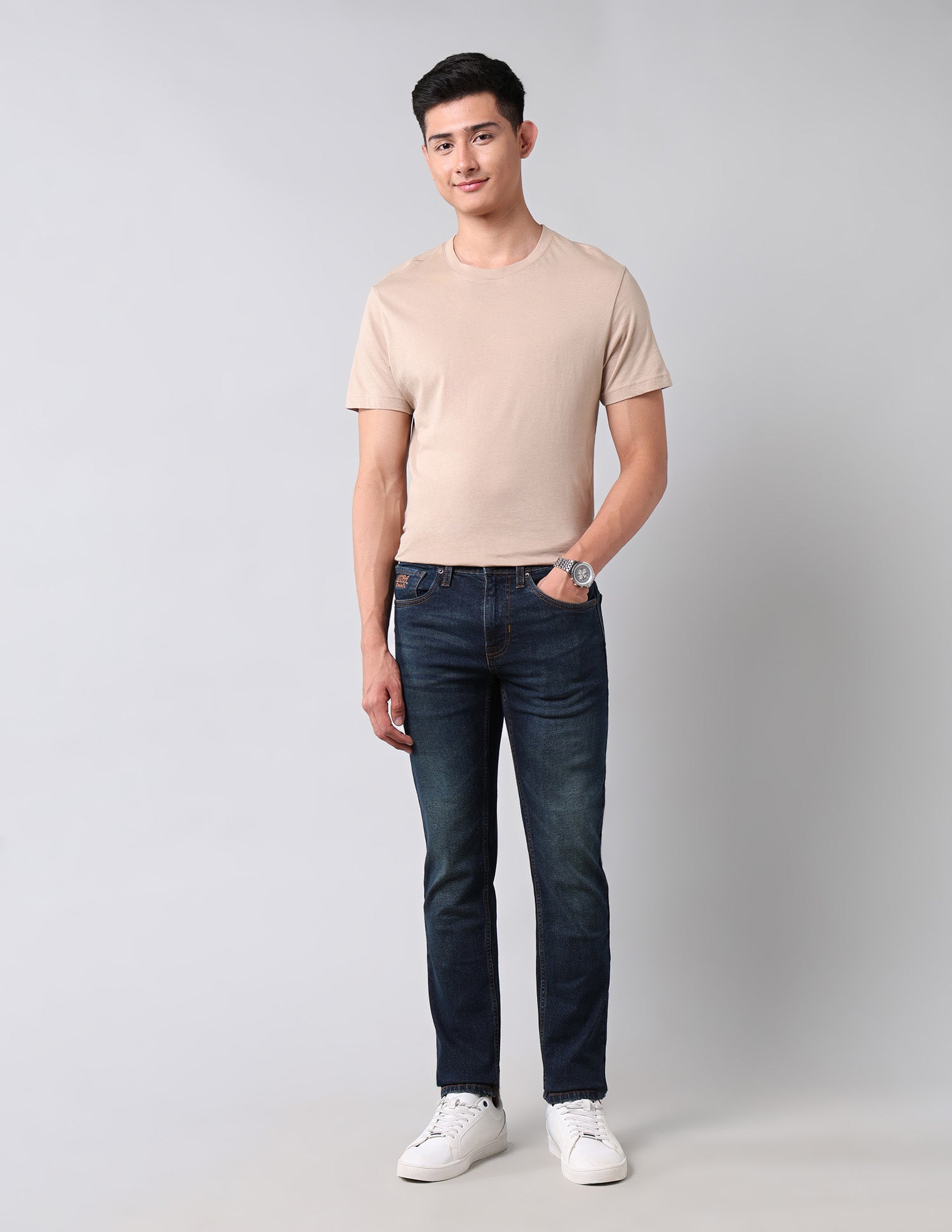 Regallo Skinny Fit Blue Jeans Dark Wash - U.S. Polo Assn. India | Large