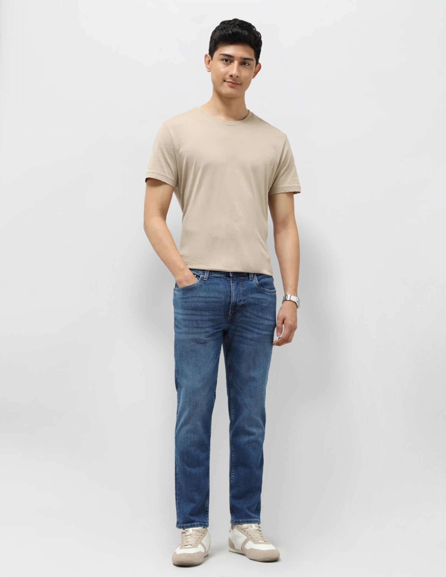 Cole Comfort Cropped Fit Blue Jeans Blue - U.S. POLO ASSN. | Large