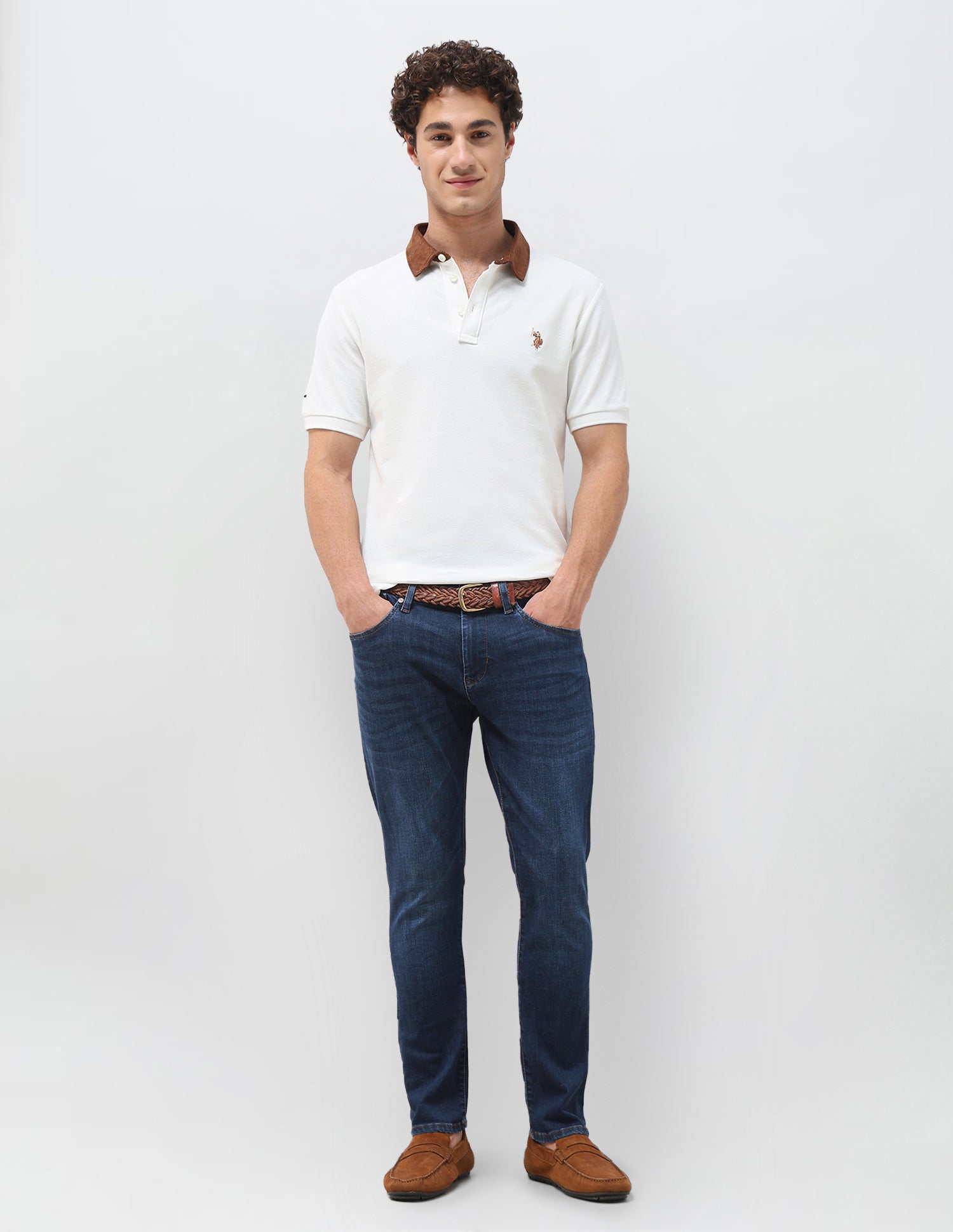 Henry Tapered Fit Blue Jeans Dark Blue - U.S. Polo Assn. India | Large