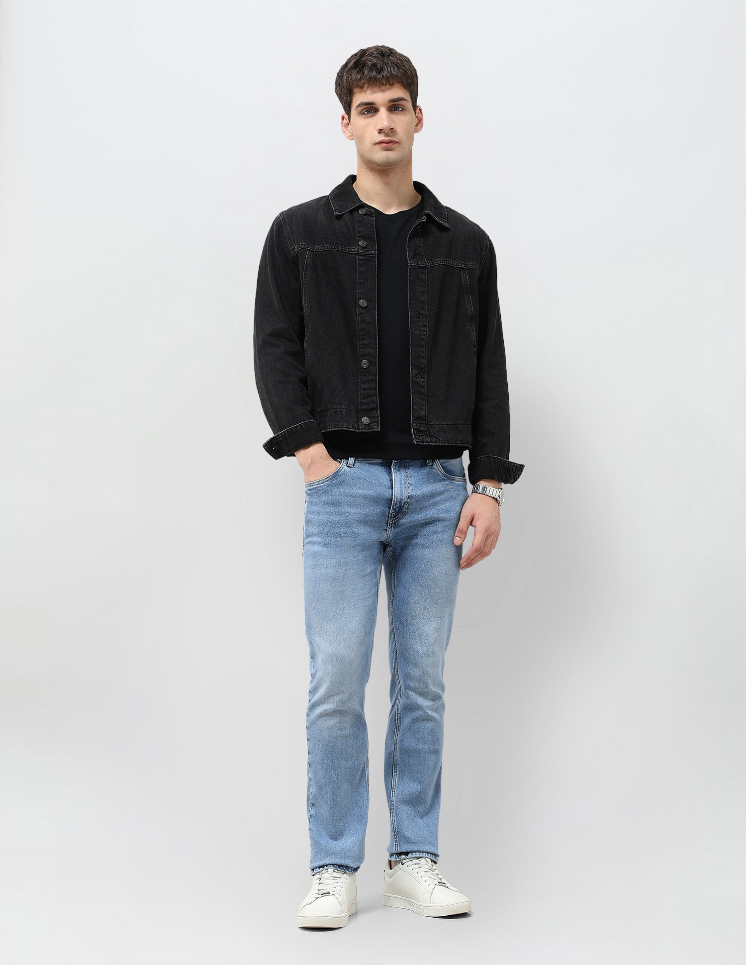 Harold Slim Straight Fit Blue Jeans Light Indigo - U.S. POLO ASSN. | Large