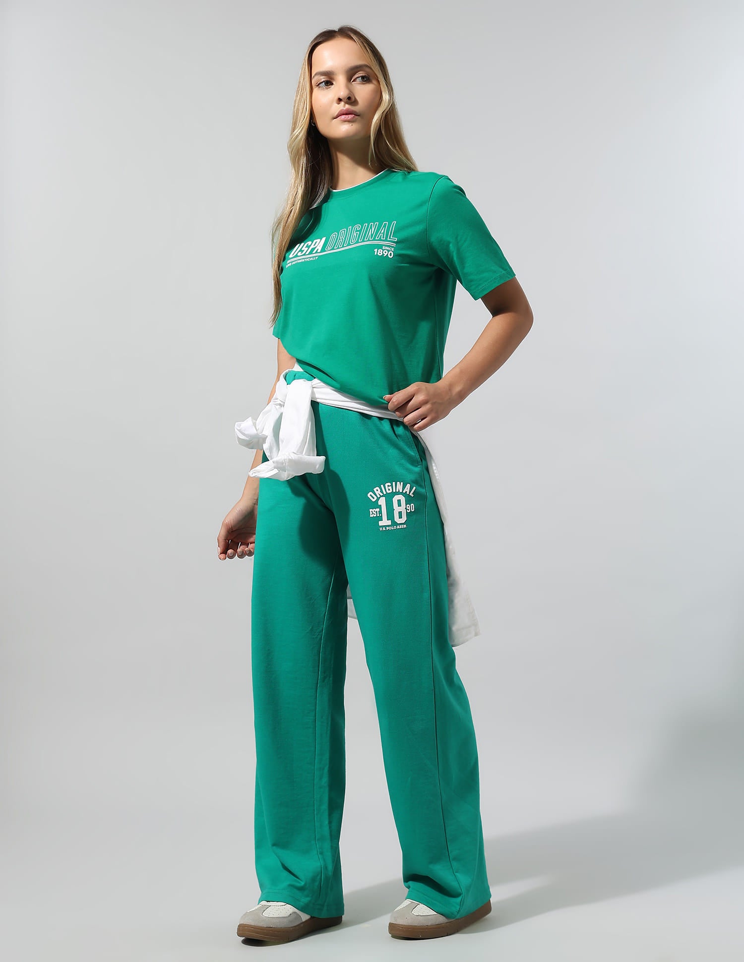 Shrunken Regular Fit T-Shirt Green - U.S. Polo Assn. India | Large