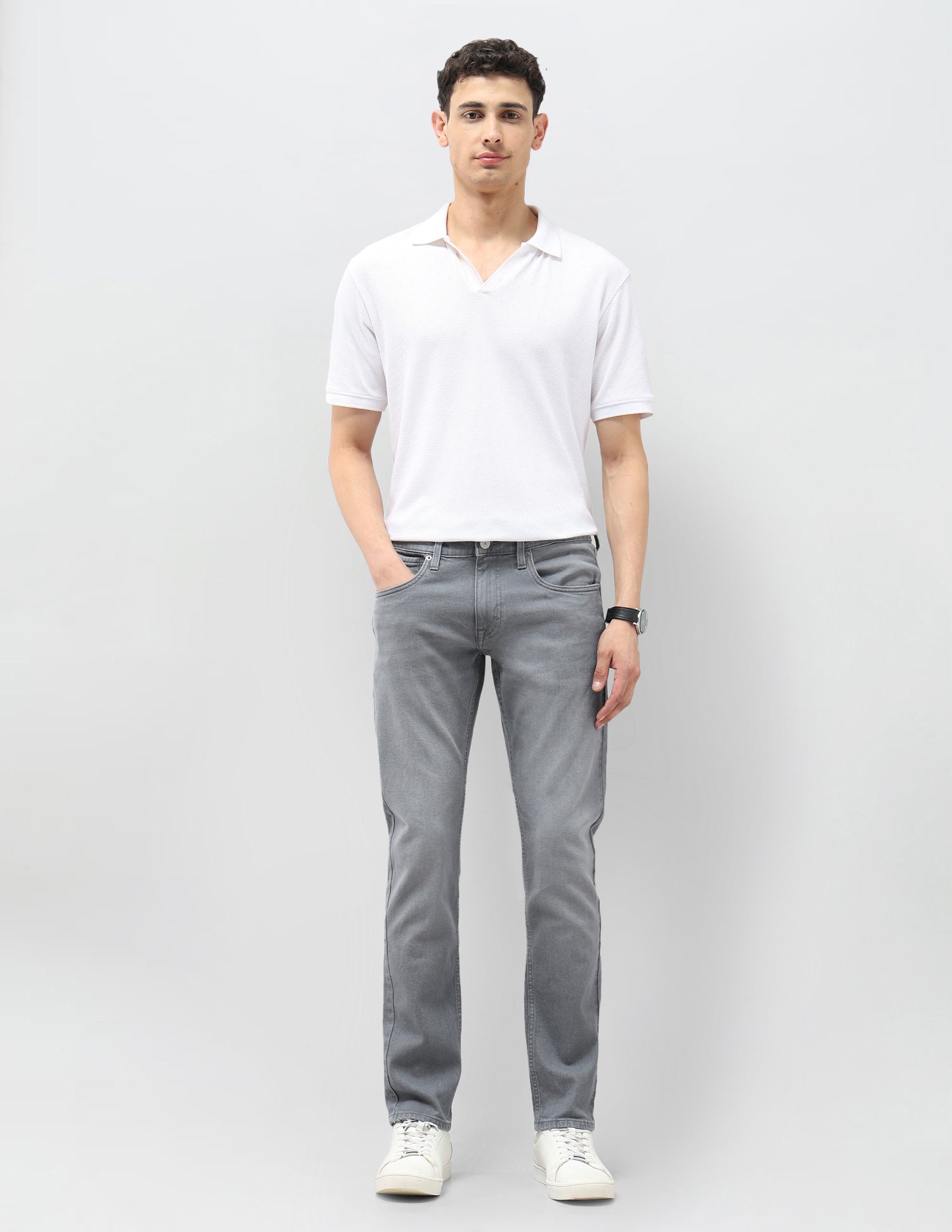 Brandon Slim Tapered Fit Grey Jeans Grey - U.S. POLO ASSN. | Large