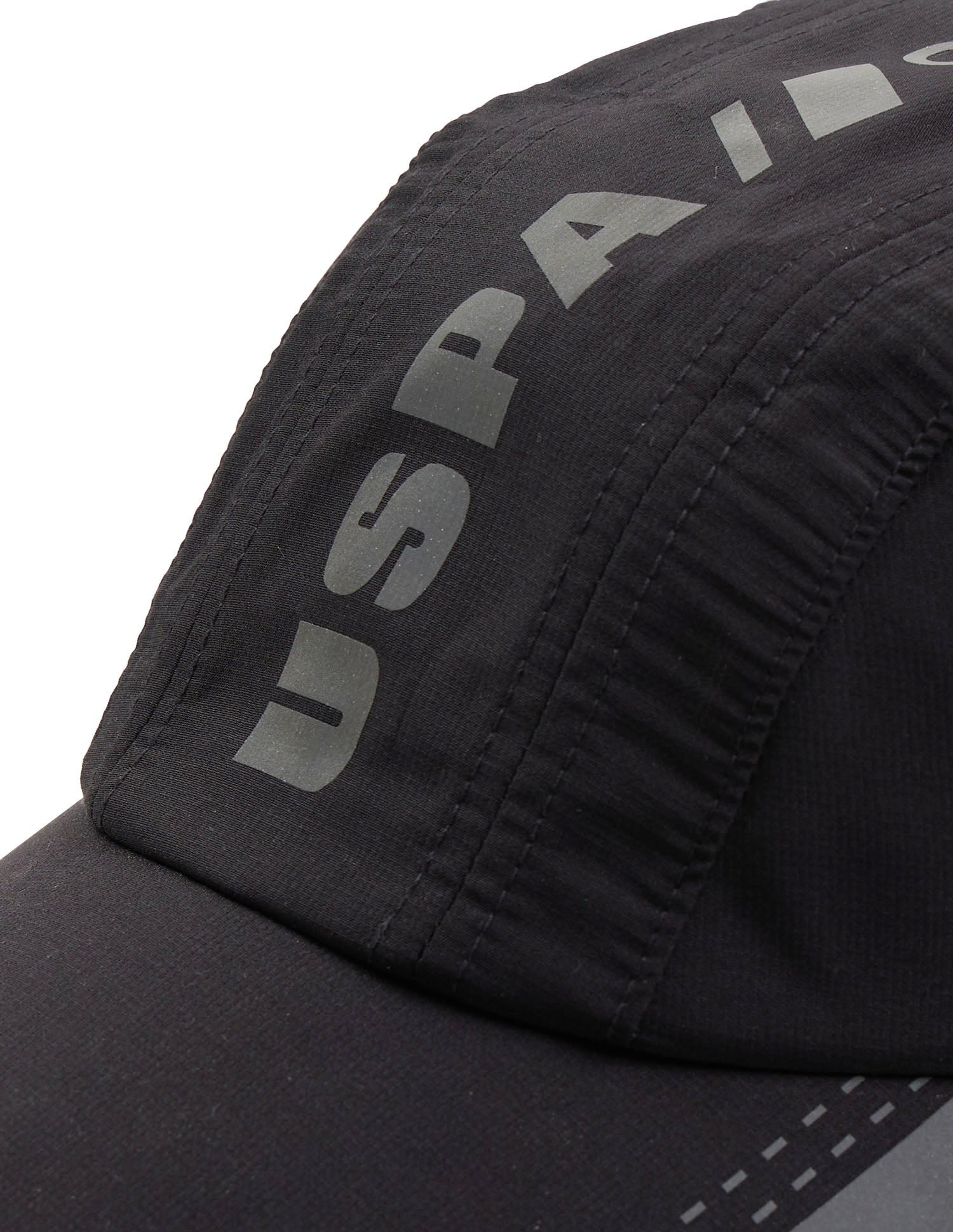 Brand Printed Sports Cap Black - U.S. Polo Assn. India | Large