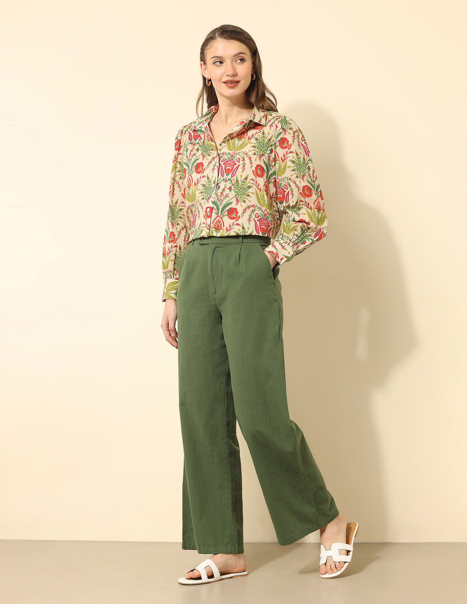 Regular Fit Floral Printed Shirt Multi-colour - U.S. POLO ASSN. | Large