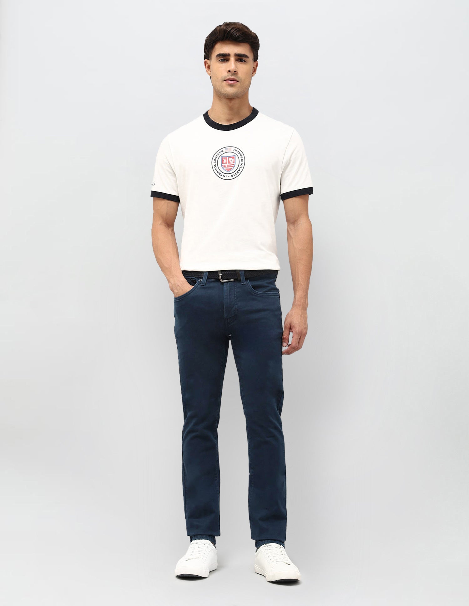 Regallo Skinny Fit Blue Jeans Navy - U.S. POLO ASSN. | Large