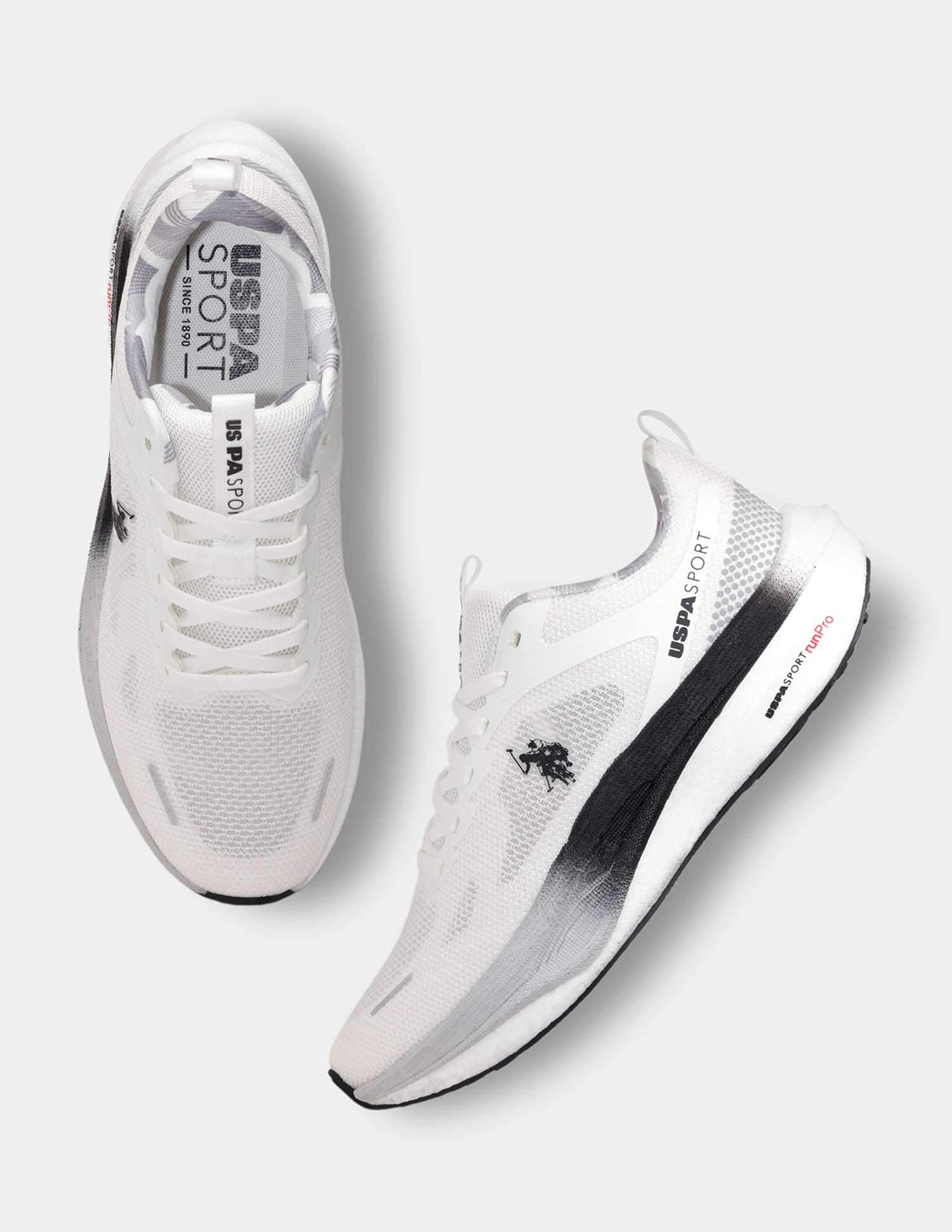 Men Werner USPA Sport Runpro Running Shoes White - U.S. Polo Assn. India | Large