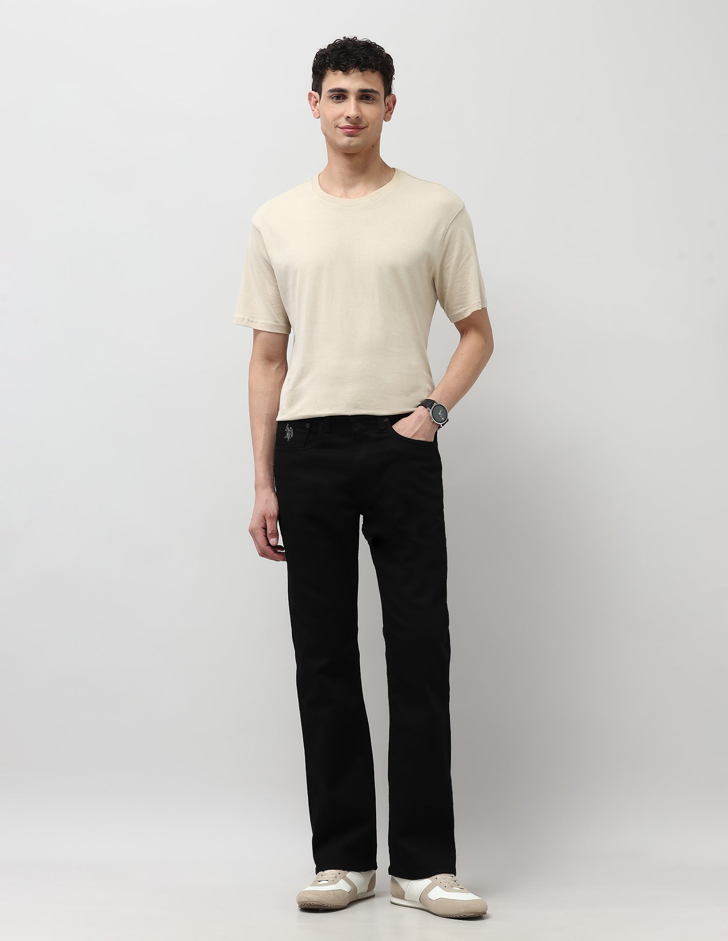 Connor Bootcut Black Jeans Black - U.S. POLO ASSN. | Large