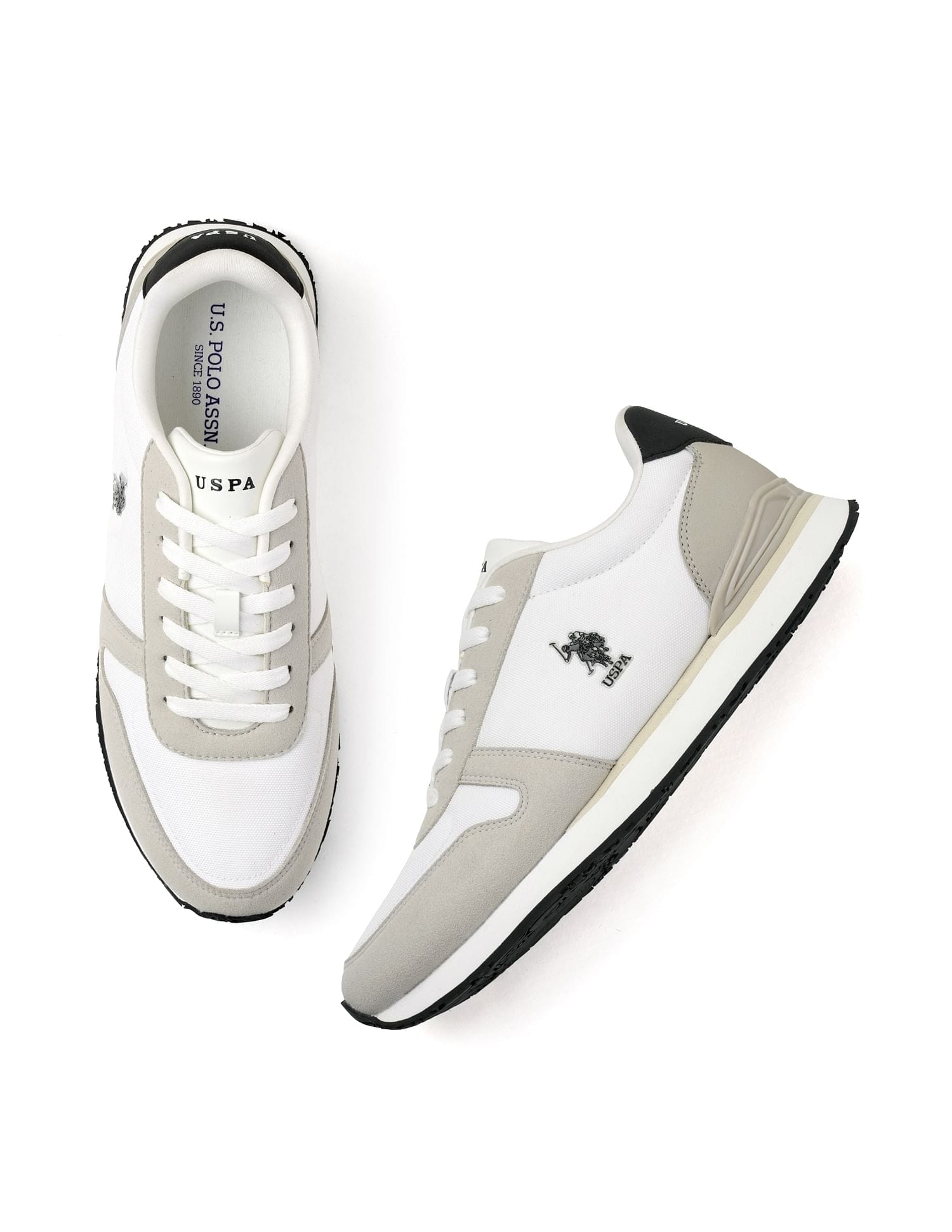 Regon Suede Sneakers White - U.S. Polo Assn. India | Large