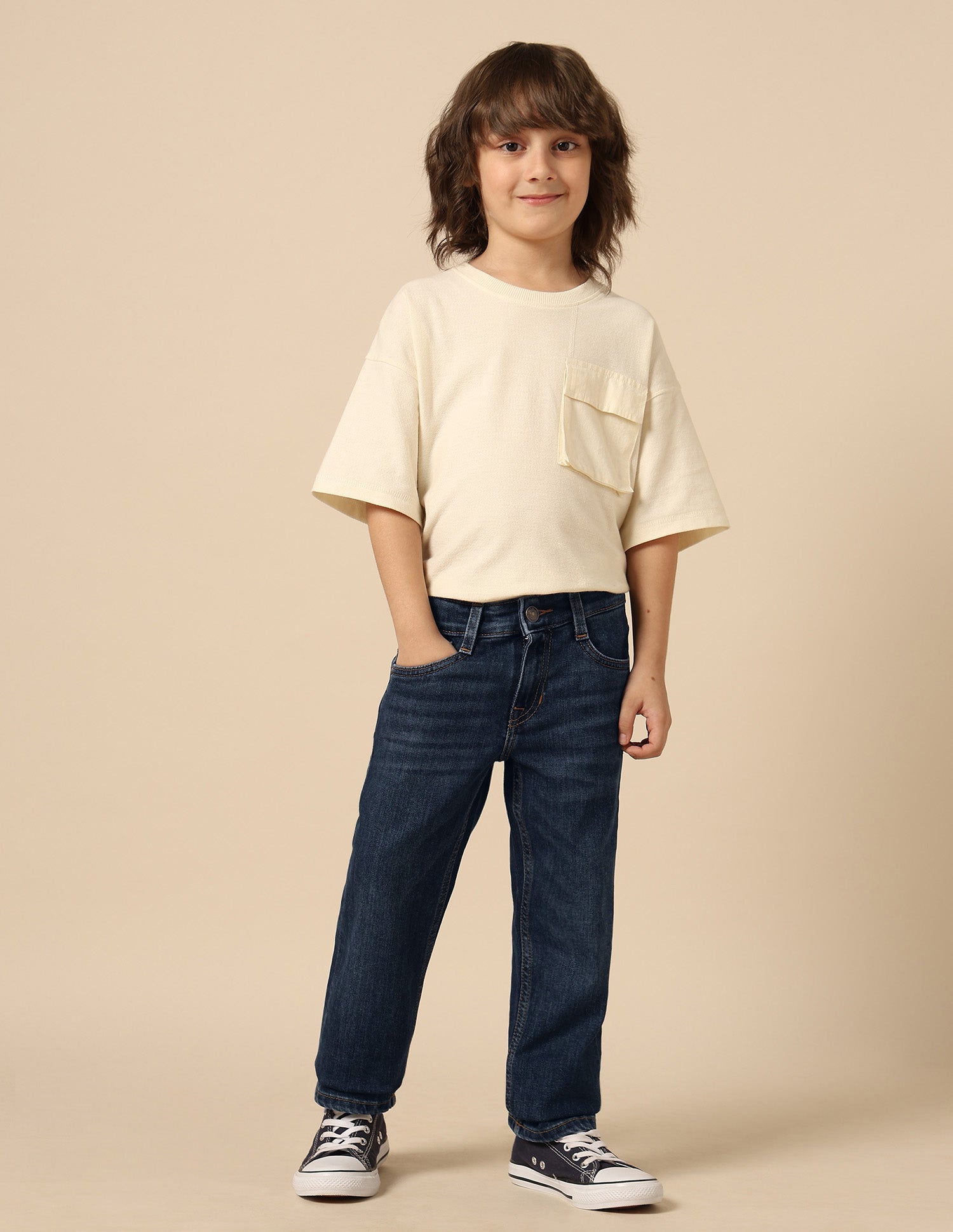 Boys Whiskered Relaxed Fit Jeans Med Blue - U.S. POLO ASSN. | Large