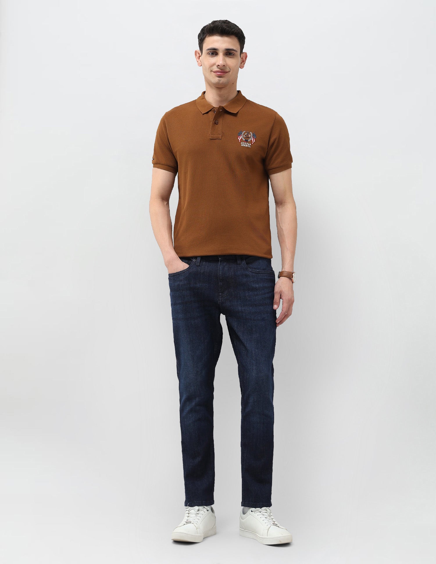 Henry Tapered Fit Blue Jeans Dark Blue - U.S. POLO ASSN. | Large