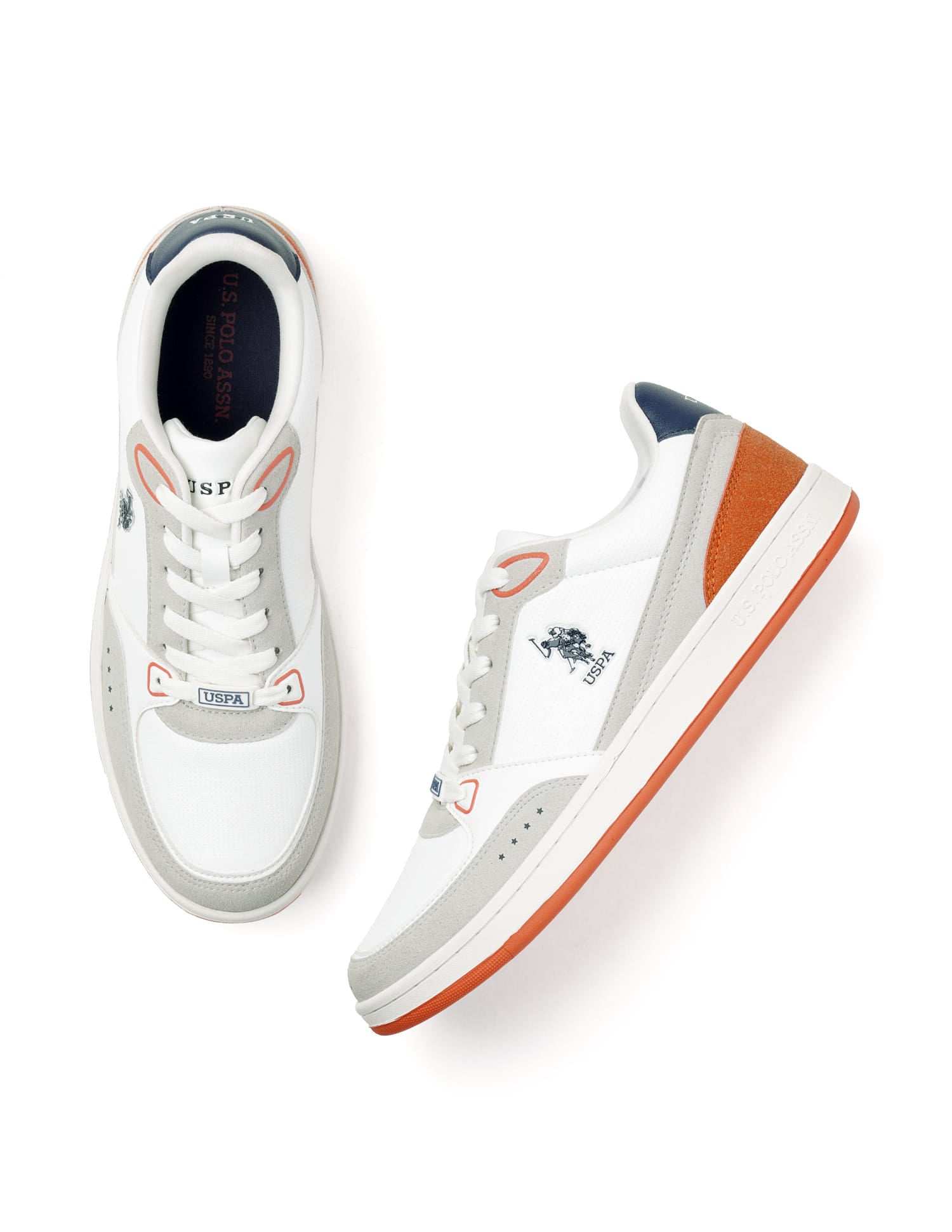 Landwin 3.0 Colourblocked Sneakers Orange - U.S. Polo Assn. India | Large