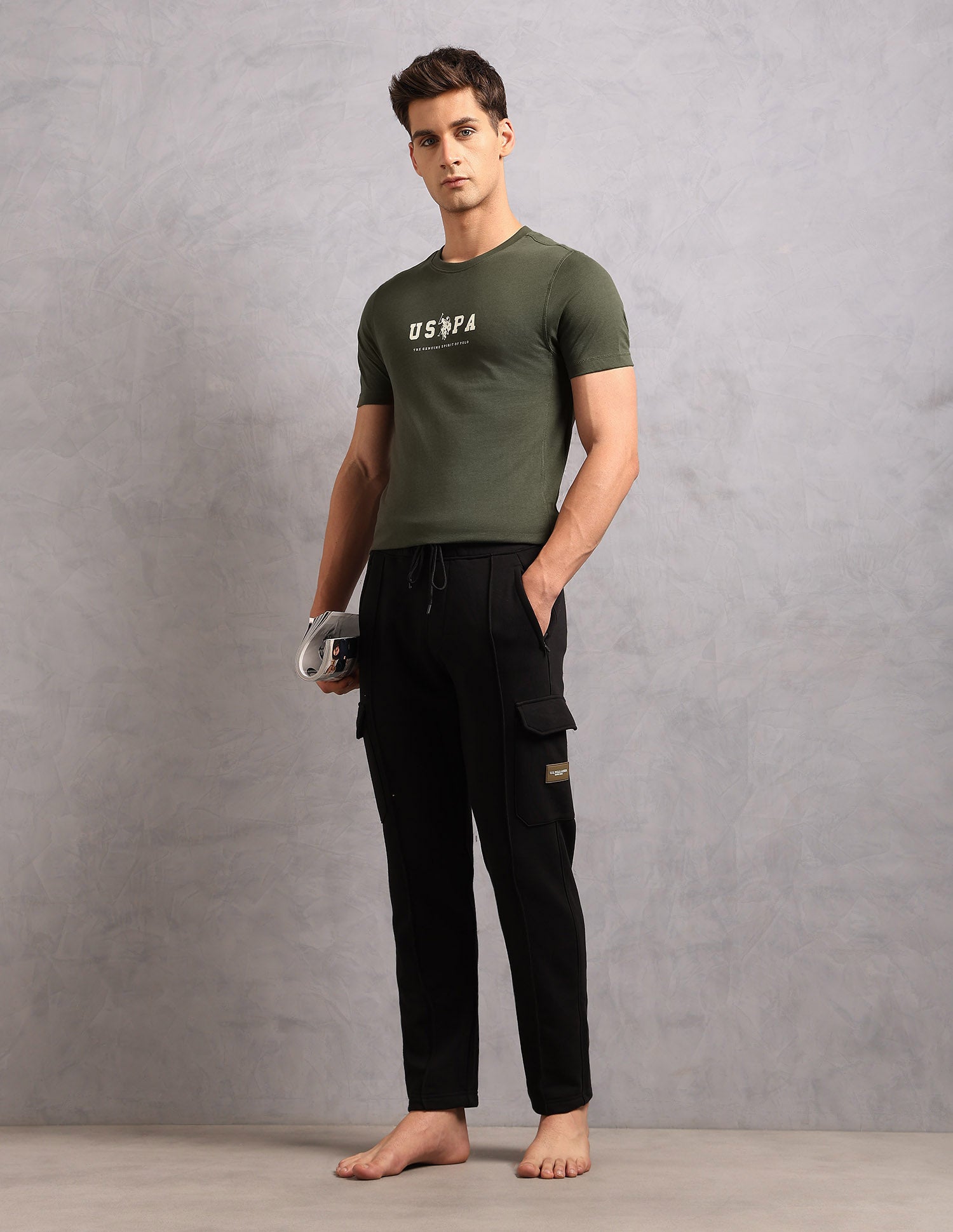 Comfort Fit Cotton OR005 Lounge Pants - Pack Of 1 Black - U.S. POLO ASSN. | Large