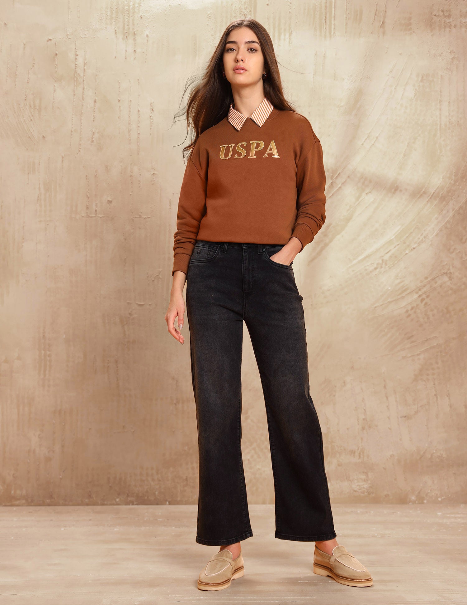 High Rise Straight Fit Charcoal - U.S. POLO ASSN. | Large