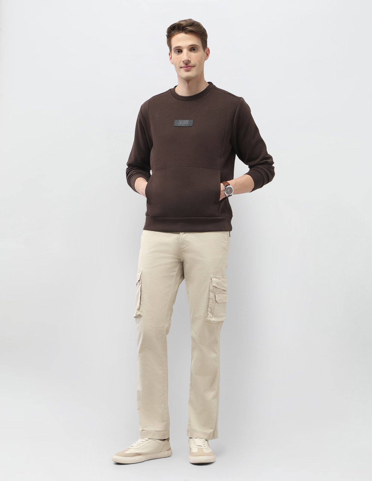 Solid Regular Fit Sweatshirt