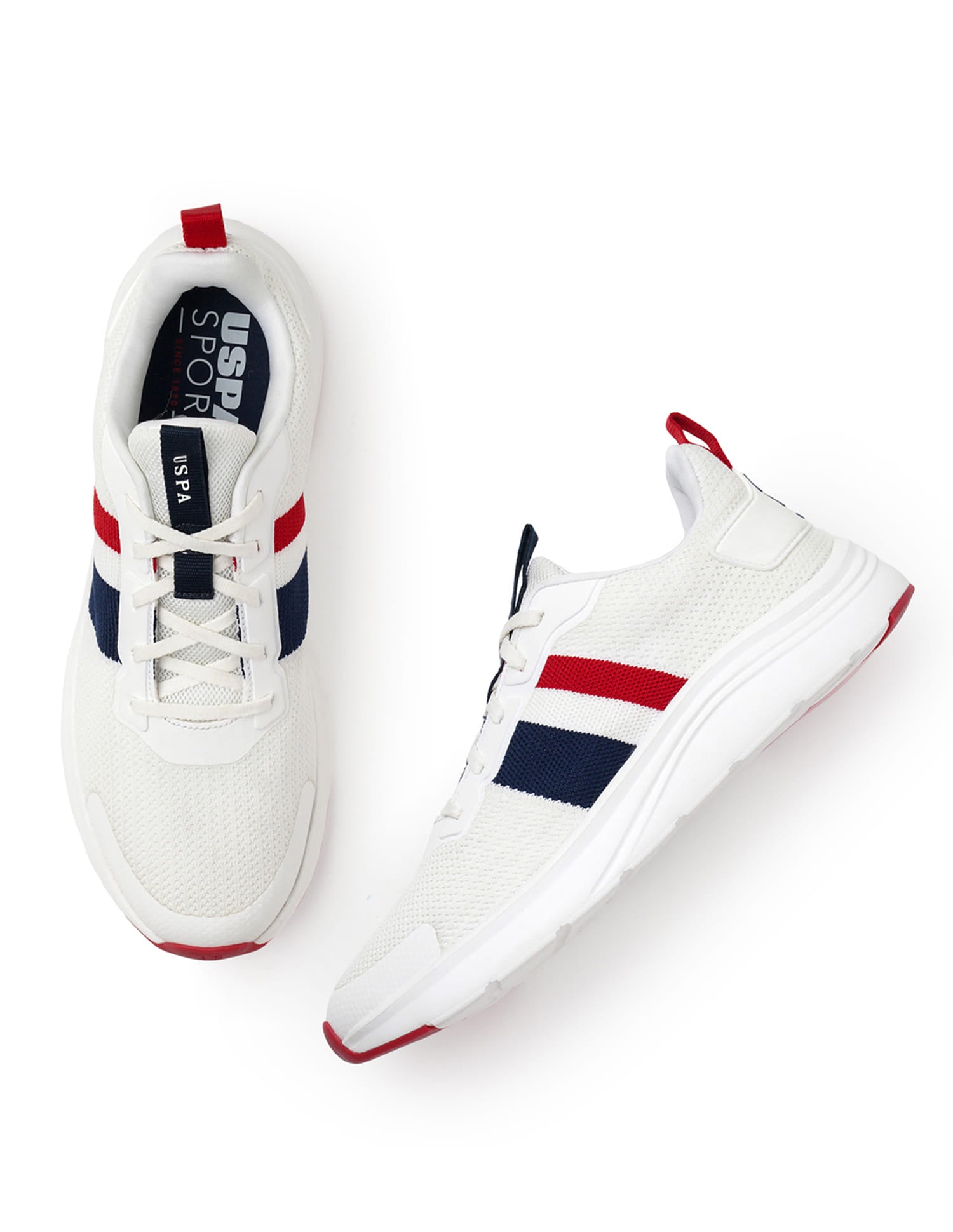 Men Mullen 2.0 Off White Uspa Sport  Sneakers White - U.S. Polo Assn. India | Large