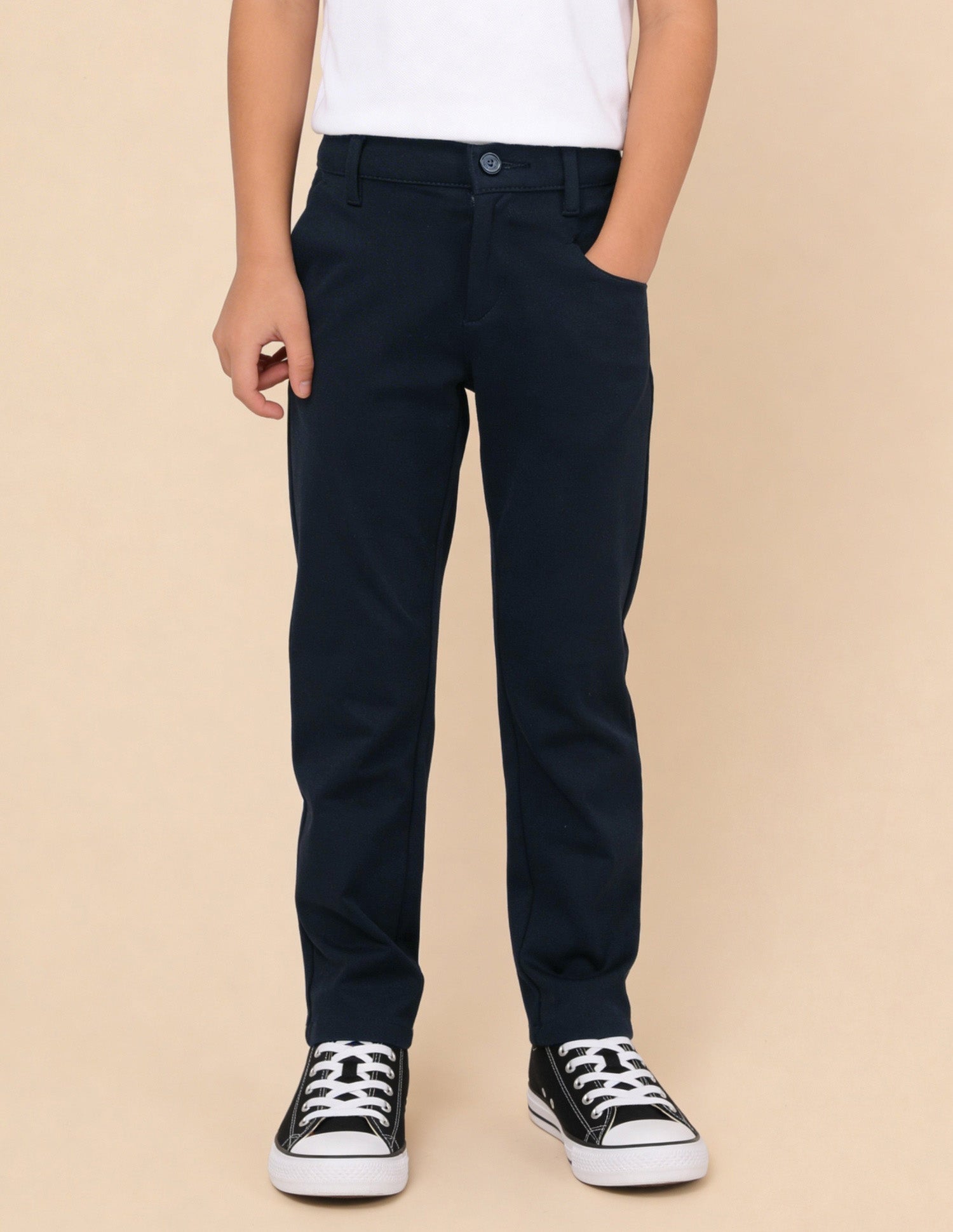 Slim Fit Knitted Trousers Navy - U.S. Polo Assn. India | Large