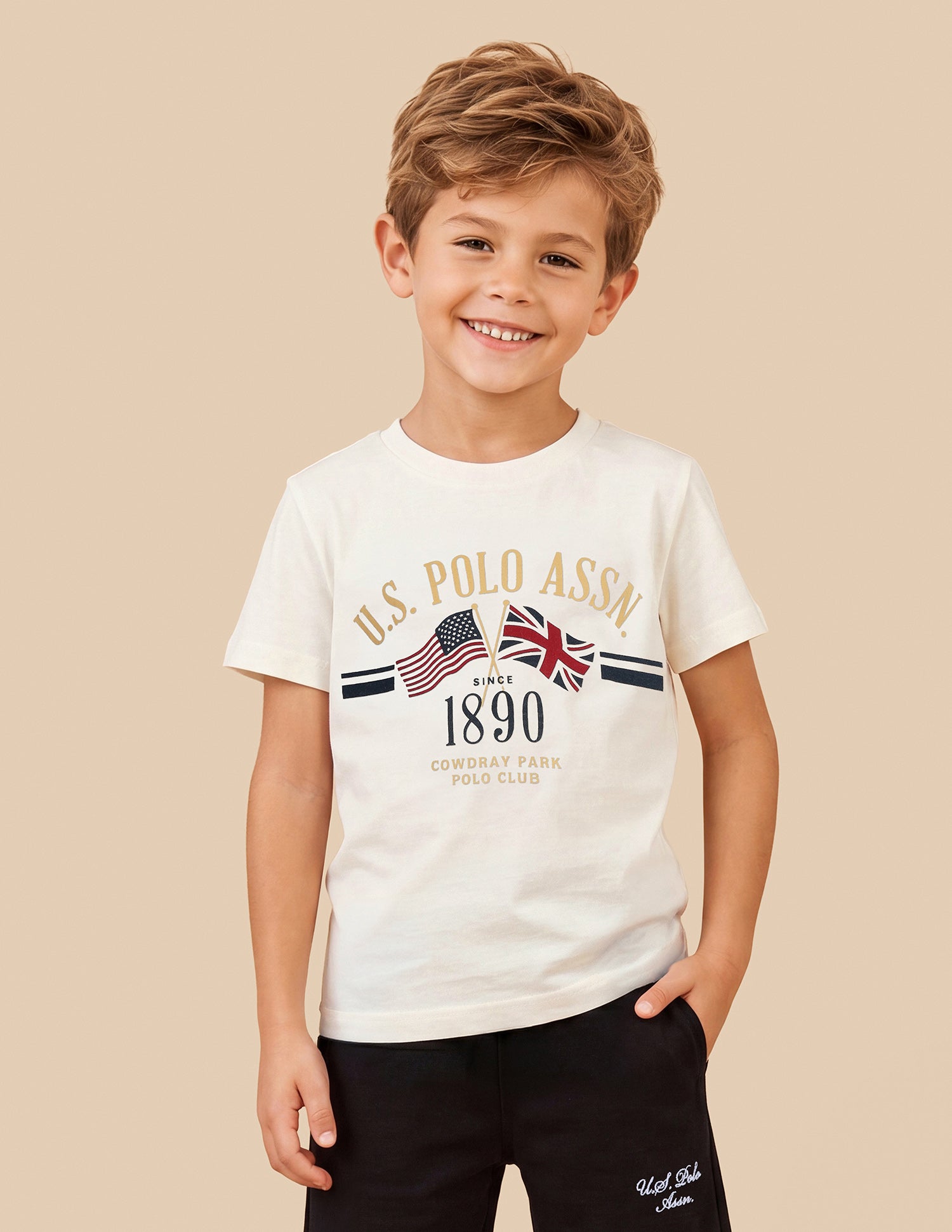 Graphic Brand Printed Regular Fit T-Shirt White - U.S. Polo Assn. India | Large