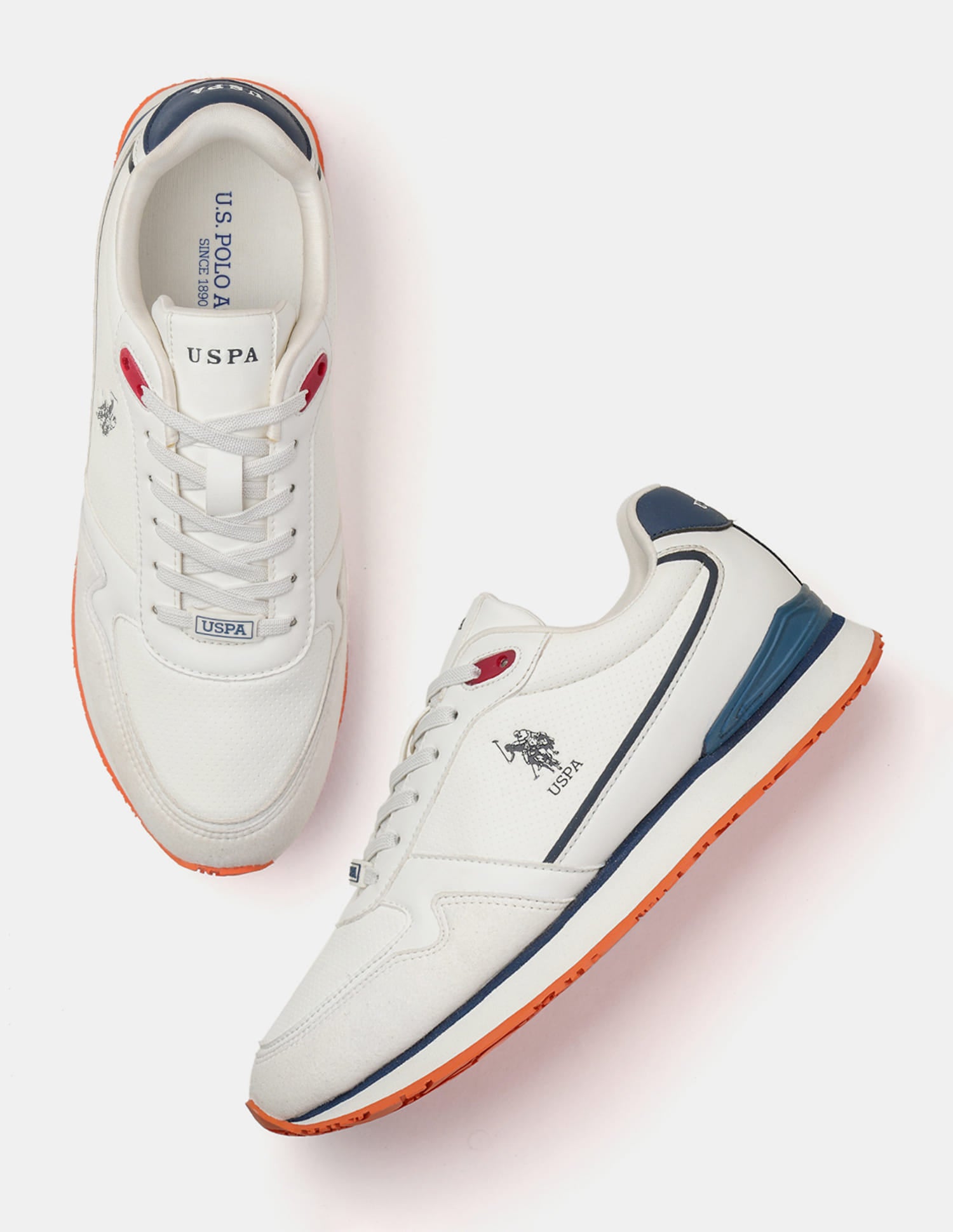 Lowne 3.0 Colour Blocked Sneakers White - U.S. Polo Assn. India | Large