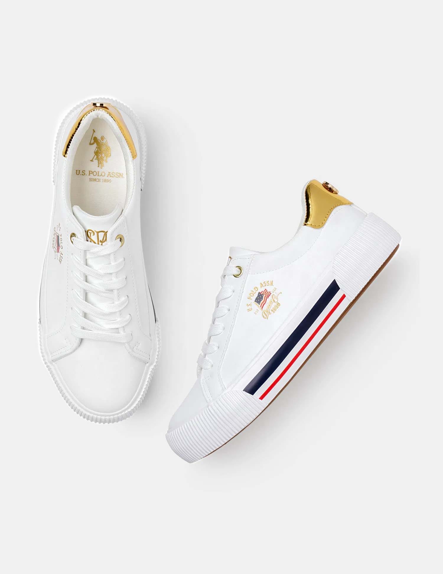 Lizzie 3.0 Off White Chunky Sneaker Shoes Off White - U.S. Polo Assn. India | Large