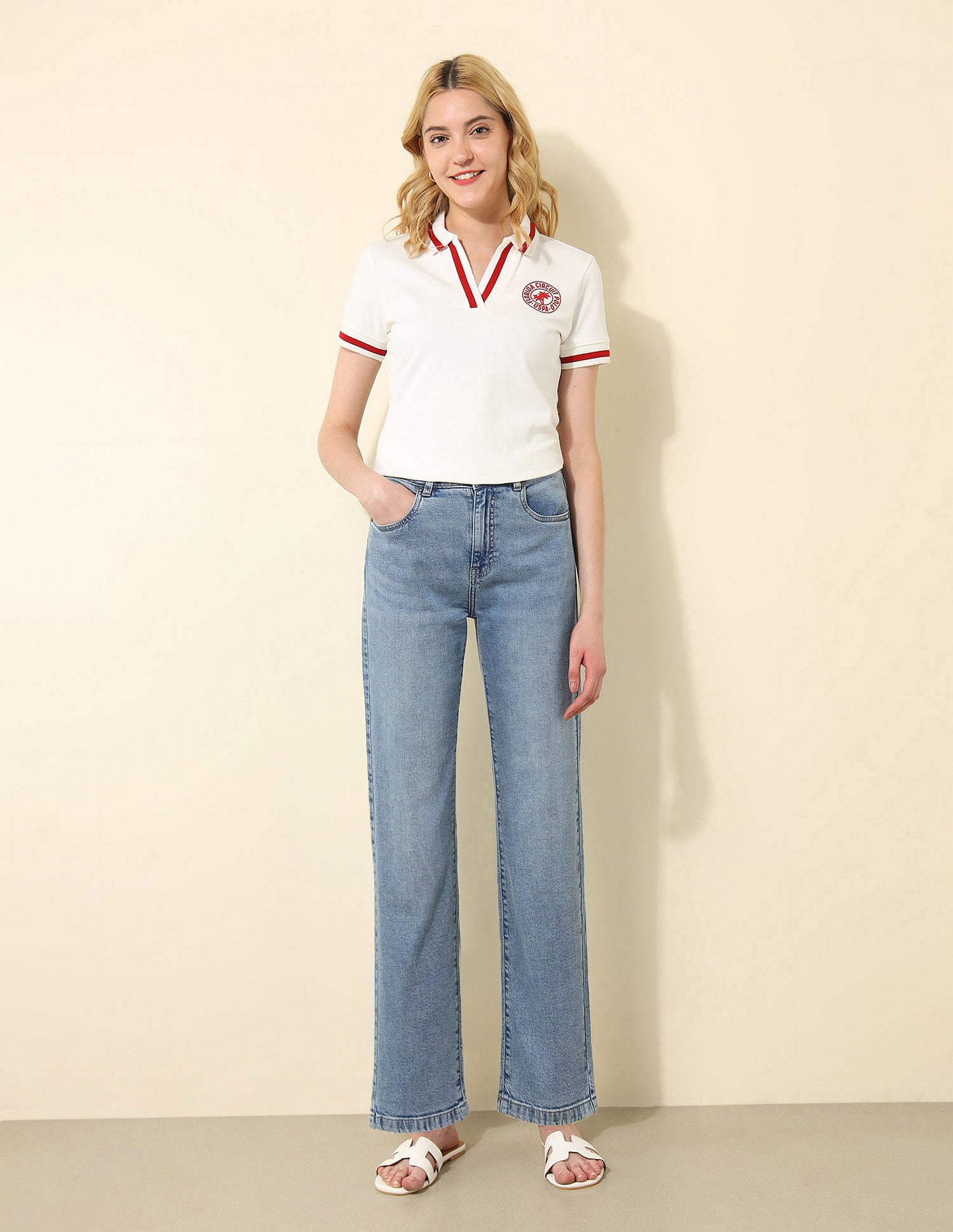 Tipped Collar Regular Fit Polo Shirt Royal Blue - U.S. POLO ASSN. | Large