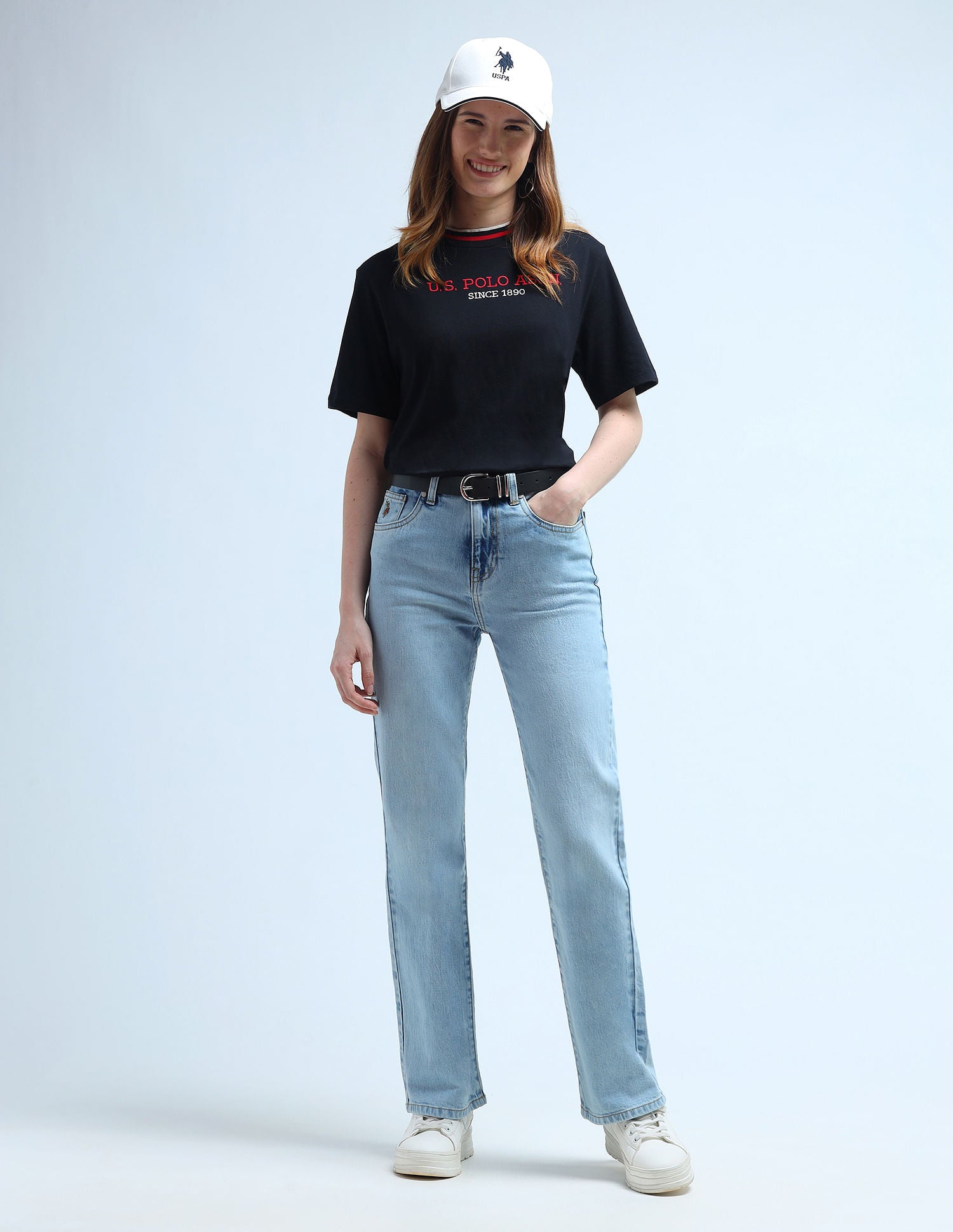 Regular Bootcut Blue Jeans Light Blue - U.S. Polo Assn. India | Large