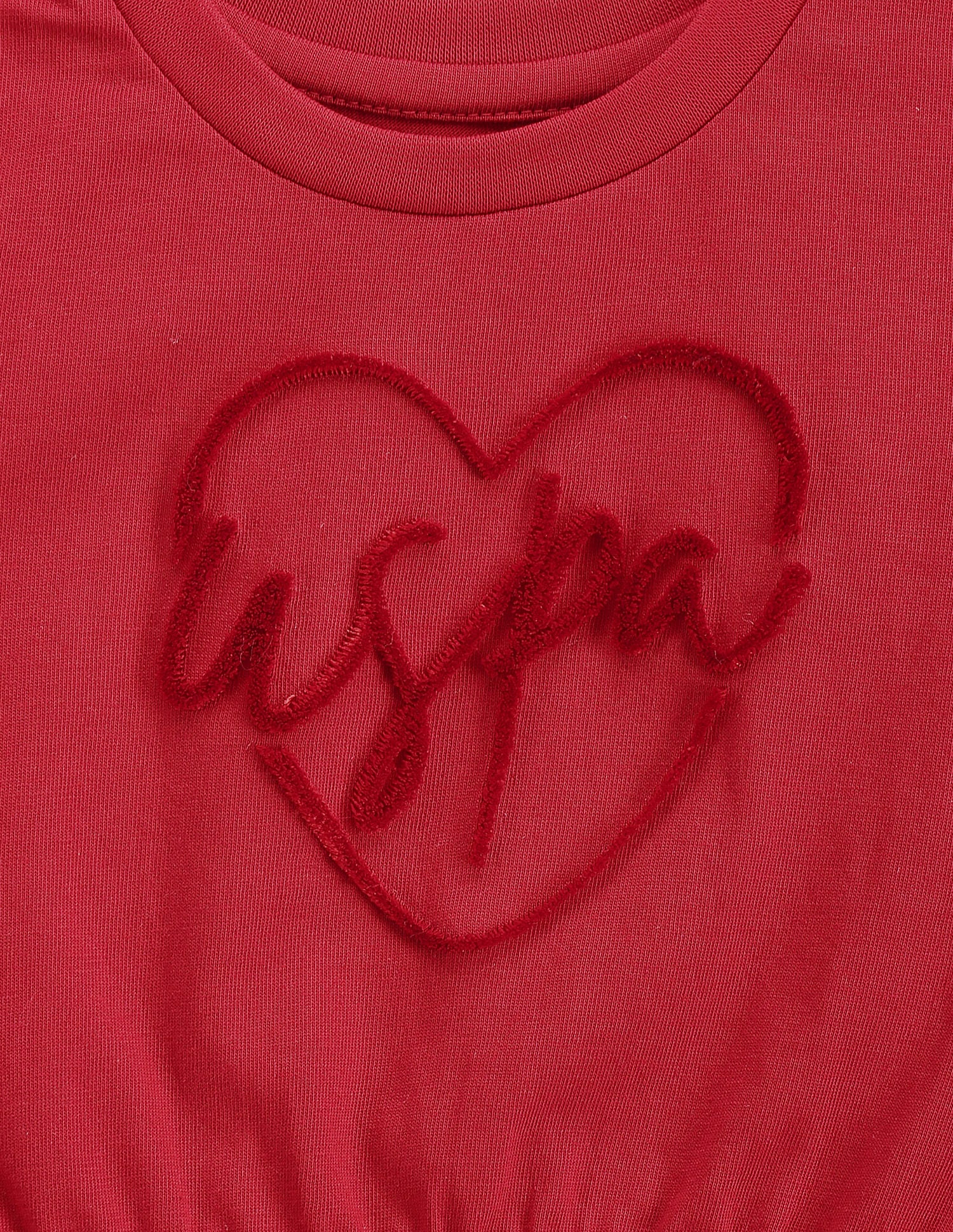 Girls Raised Logo T-Shirt Red - U.S. POLO ASSN. | Large