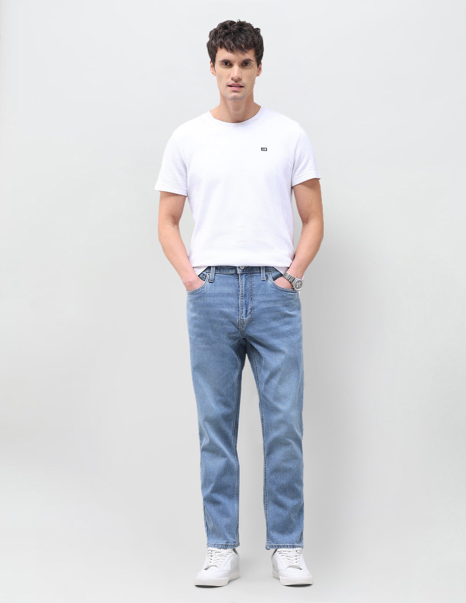 Cole Comfort Cropped Fit Blue Jeans Light Indigo - U.S. Polo Assn. India | Large