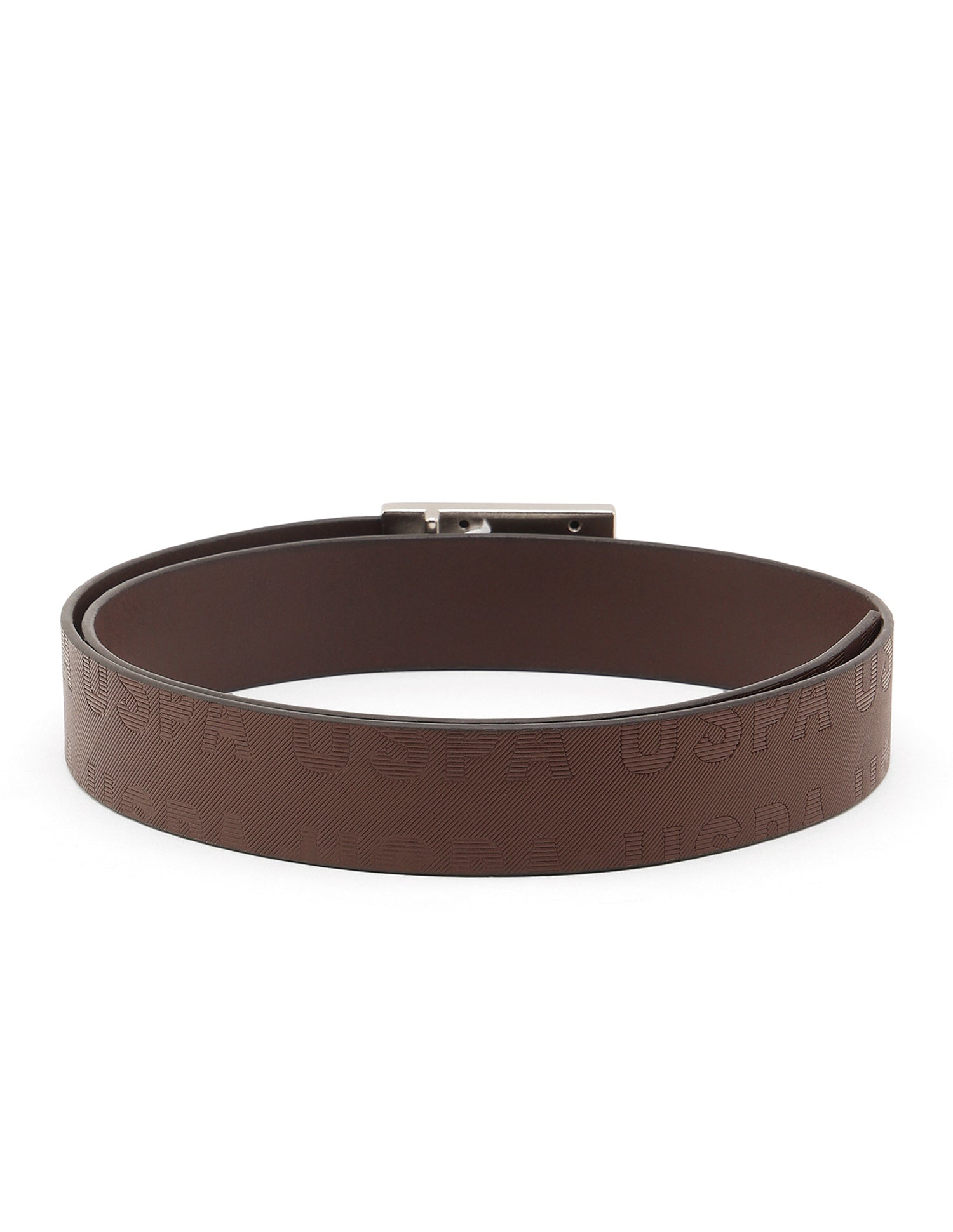 Archer Brand Embossed Belt Brown - U.S. Polo Assn. India | Large