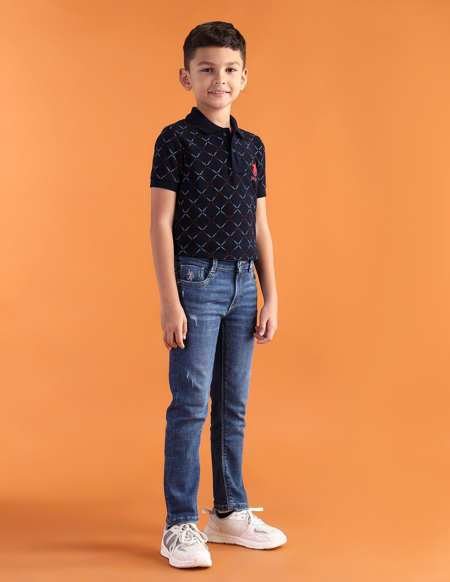 Slim fit Solid Jeans Blue - U.S. POLO ASSN. | Large