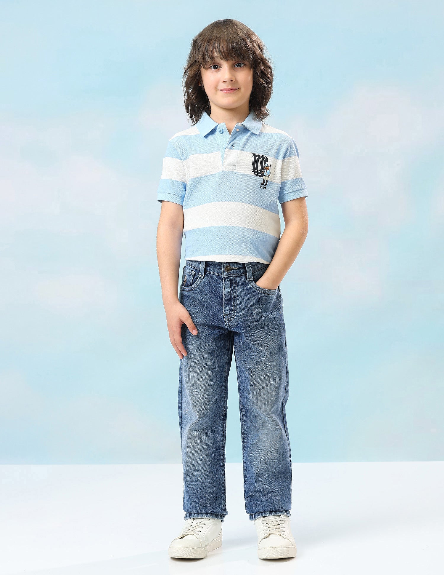 Relaxed Fit Mid Rise Jeans Indigo - U.S. Polo Assn. India | Large