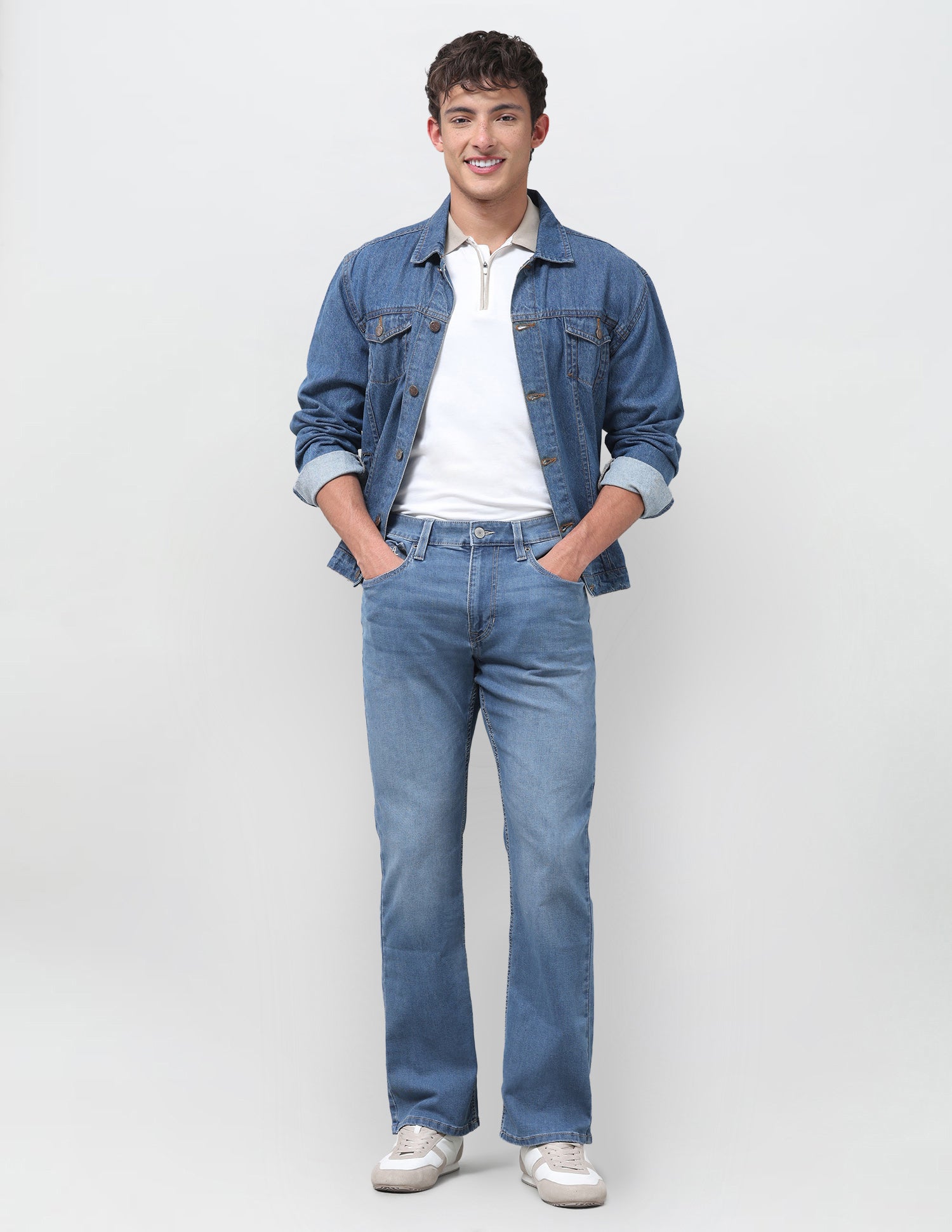 Connor Bootcut Fit Blue Jeans Light Indigo - U.S. Polo Assn. India | Large