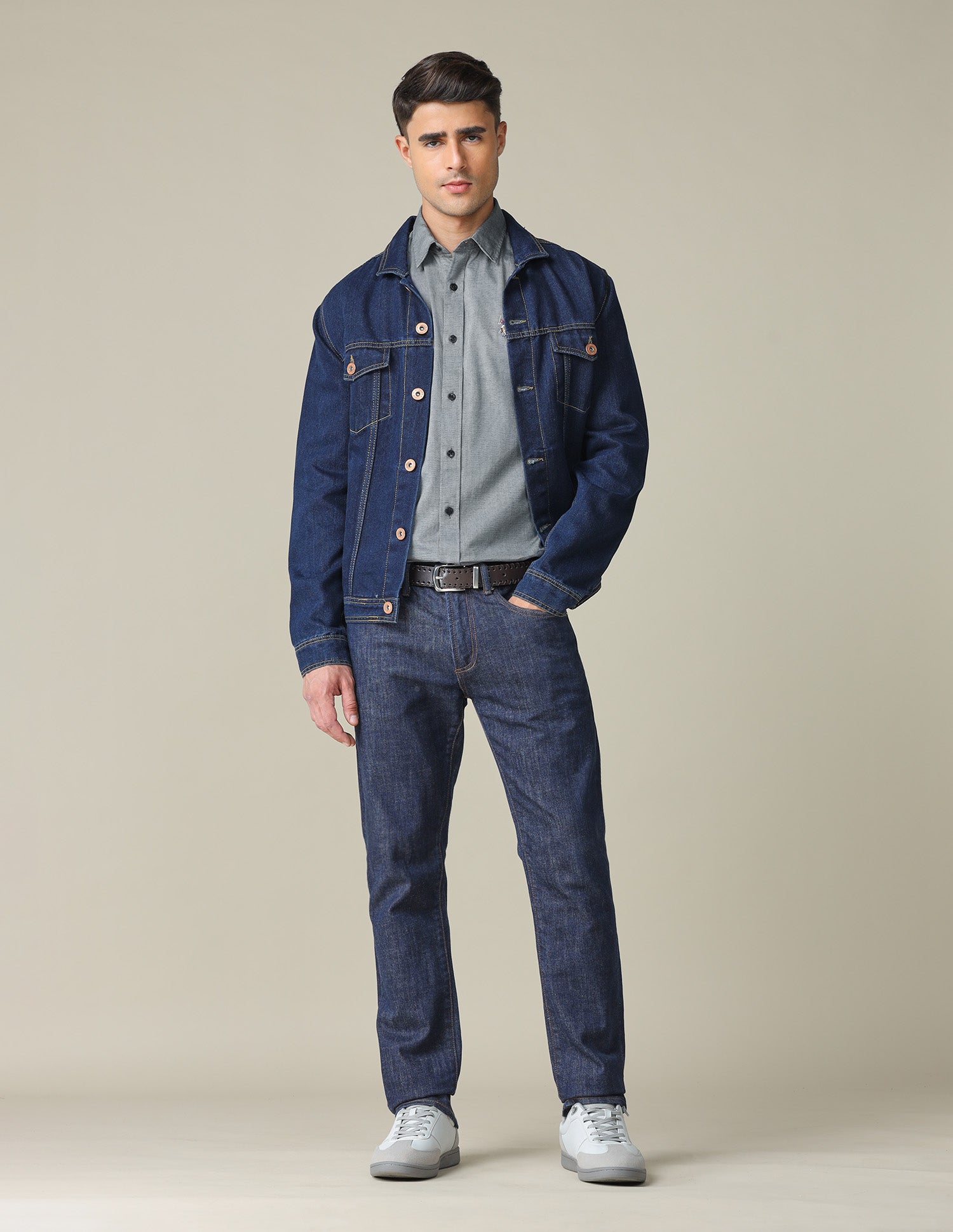 Pure Cotton Tailored Fit Shirt Grey - U.S. POLO ASSN. | Large