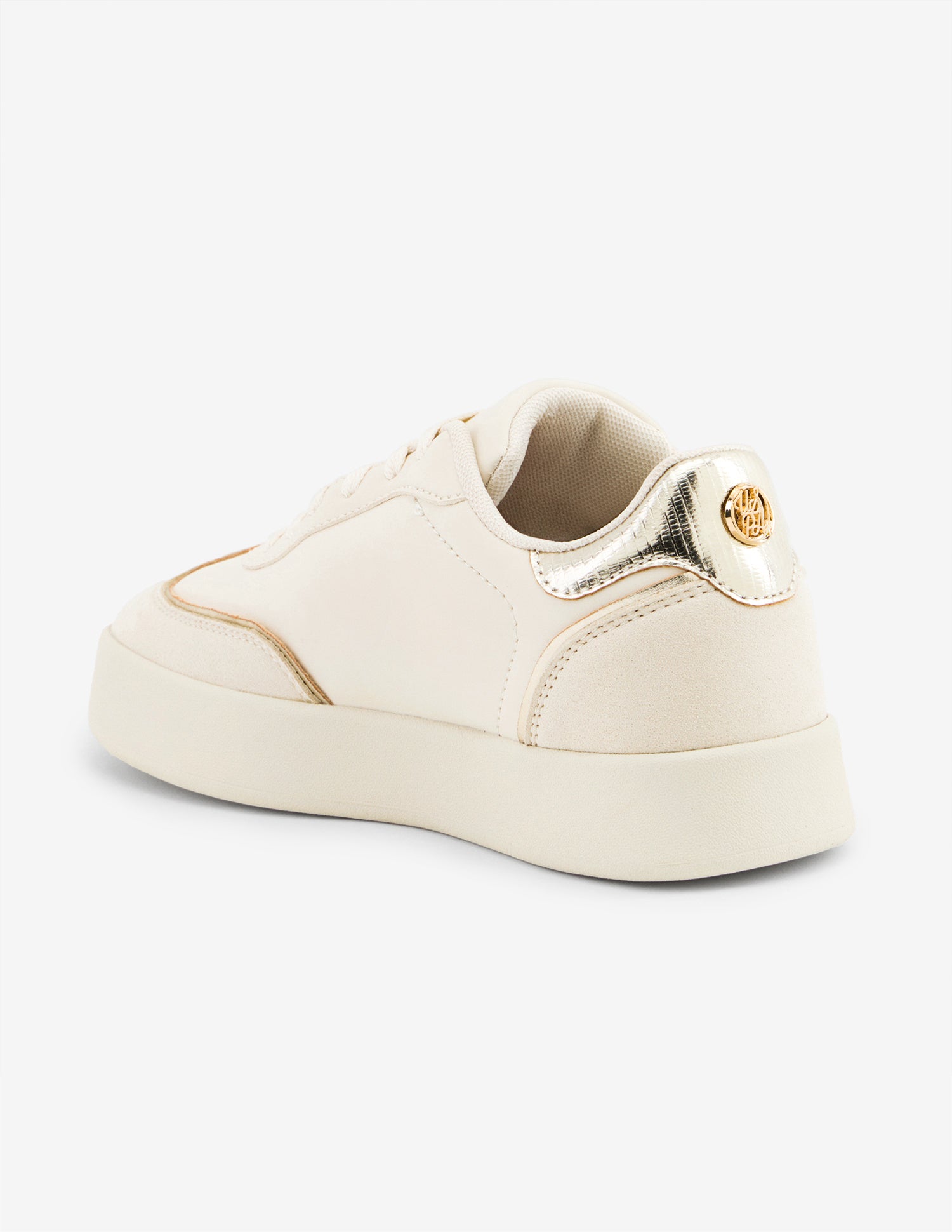 Marcelline Lace-Ups Suede Sneakers Beige - U.S. Polo Assn. India | Large