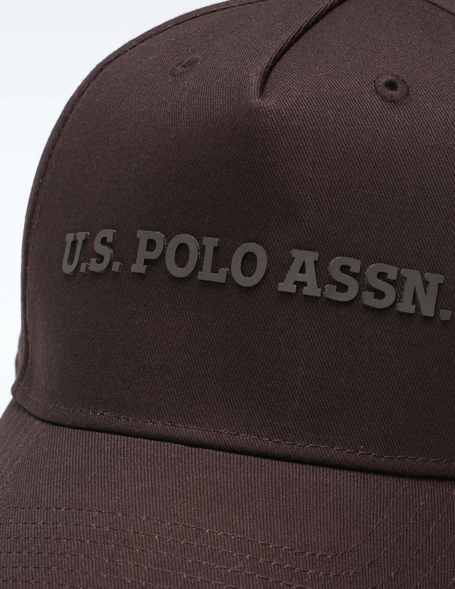 Brand Embossed Twill Cap Dark Brown - U.S. Polo Assn. India | Large