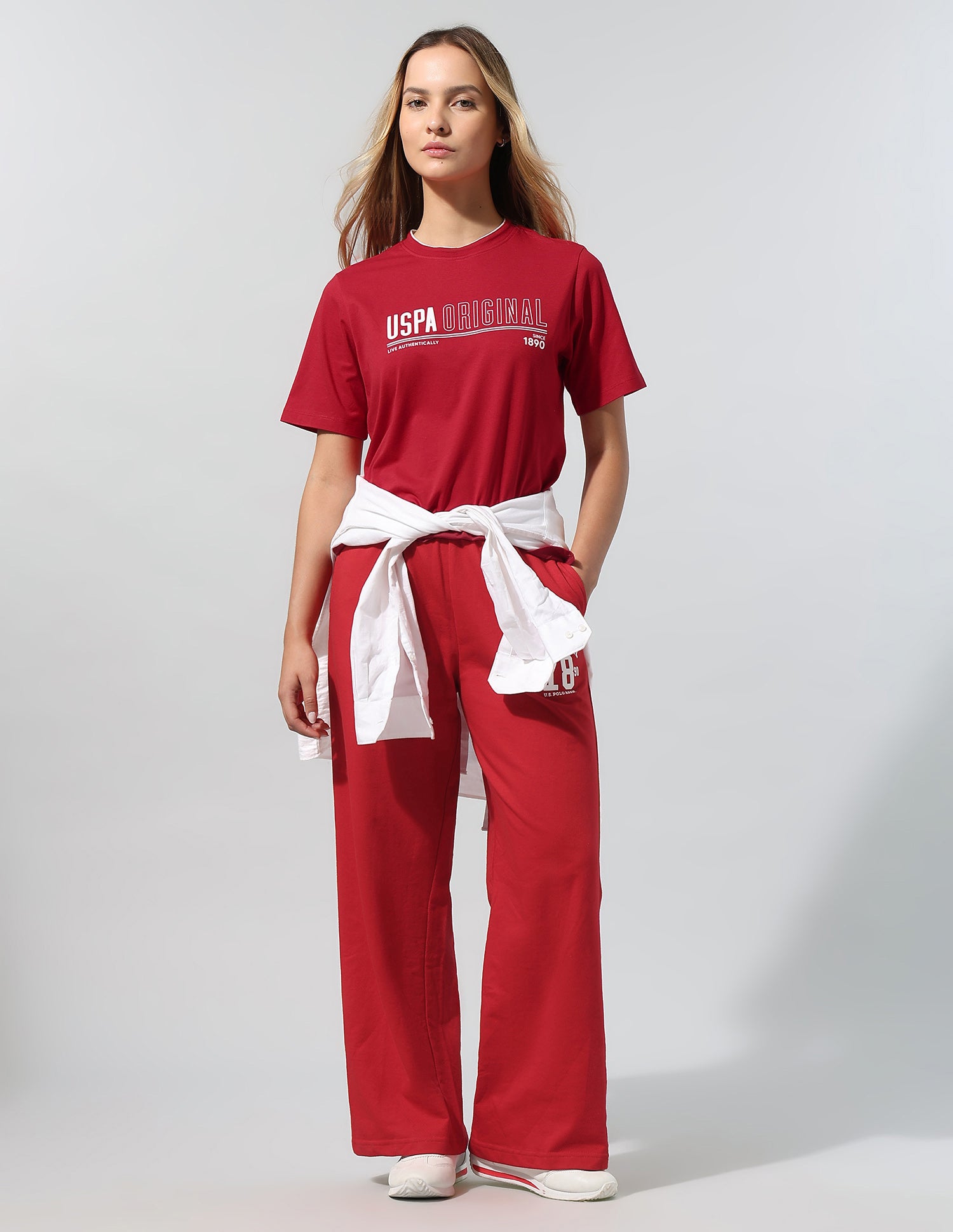 Shrunken Regular Fit T-Shirt Red - U.S. Polo Assn. India | Large