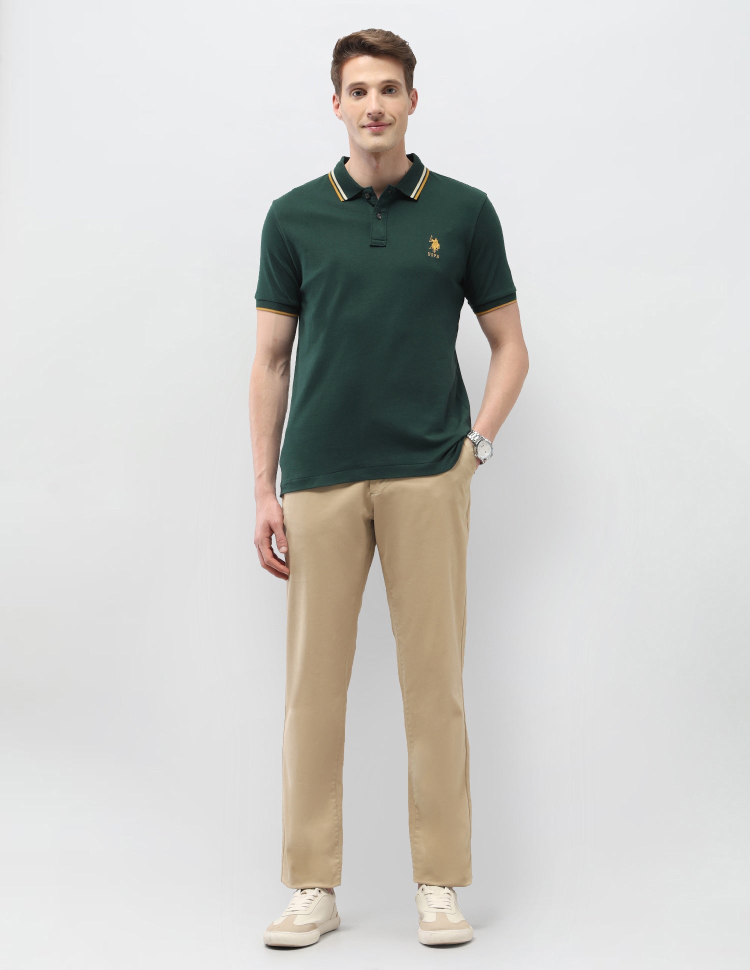 Solid Regular Fit Polo Shirt