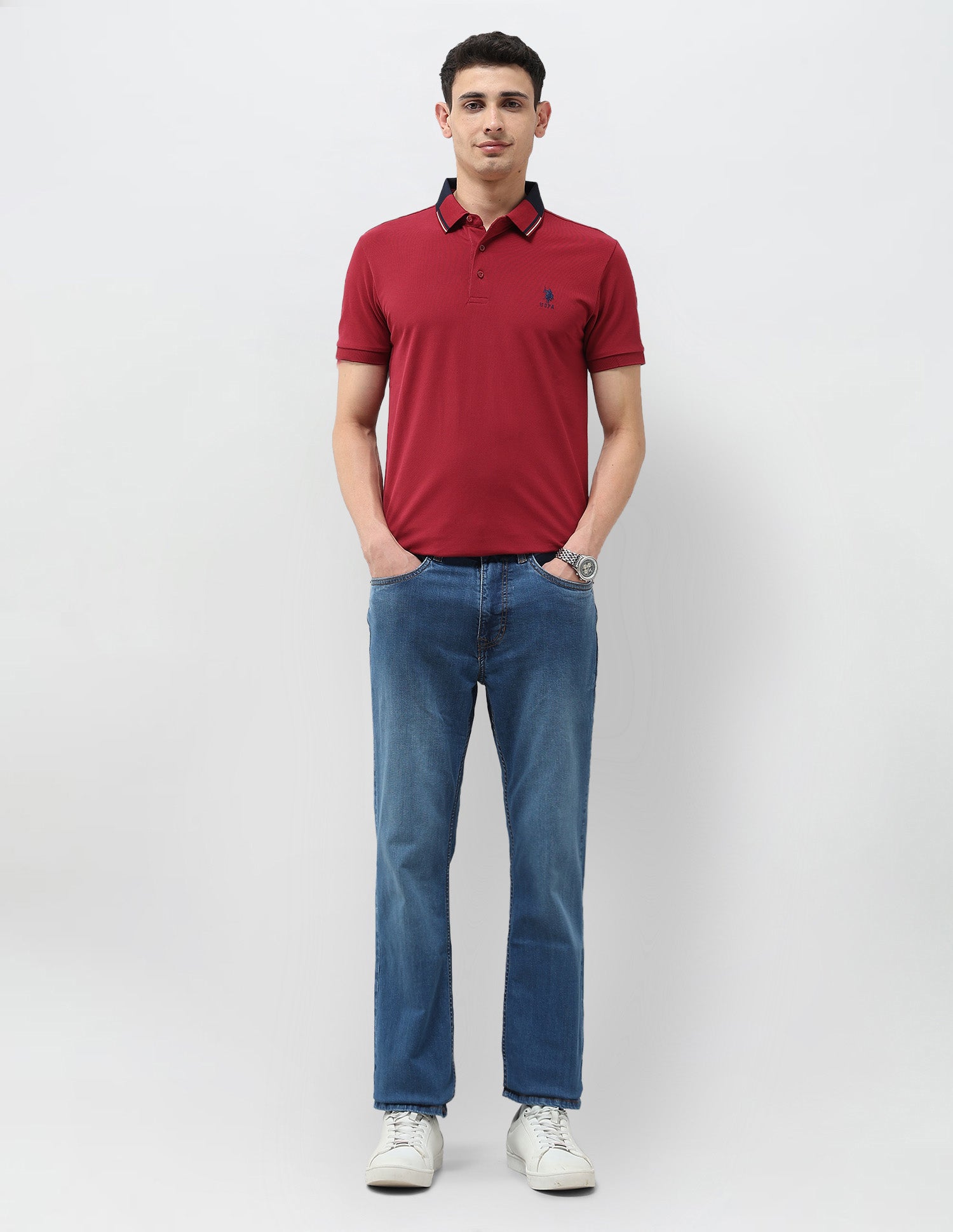 Connor Bootcut Fit Blue Jeans Indigo - U.S. POLO ASSN. | Large