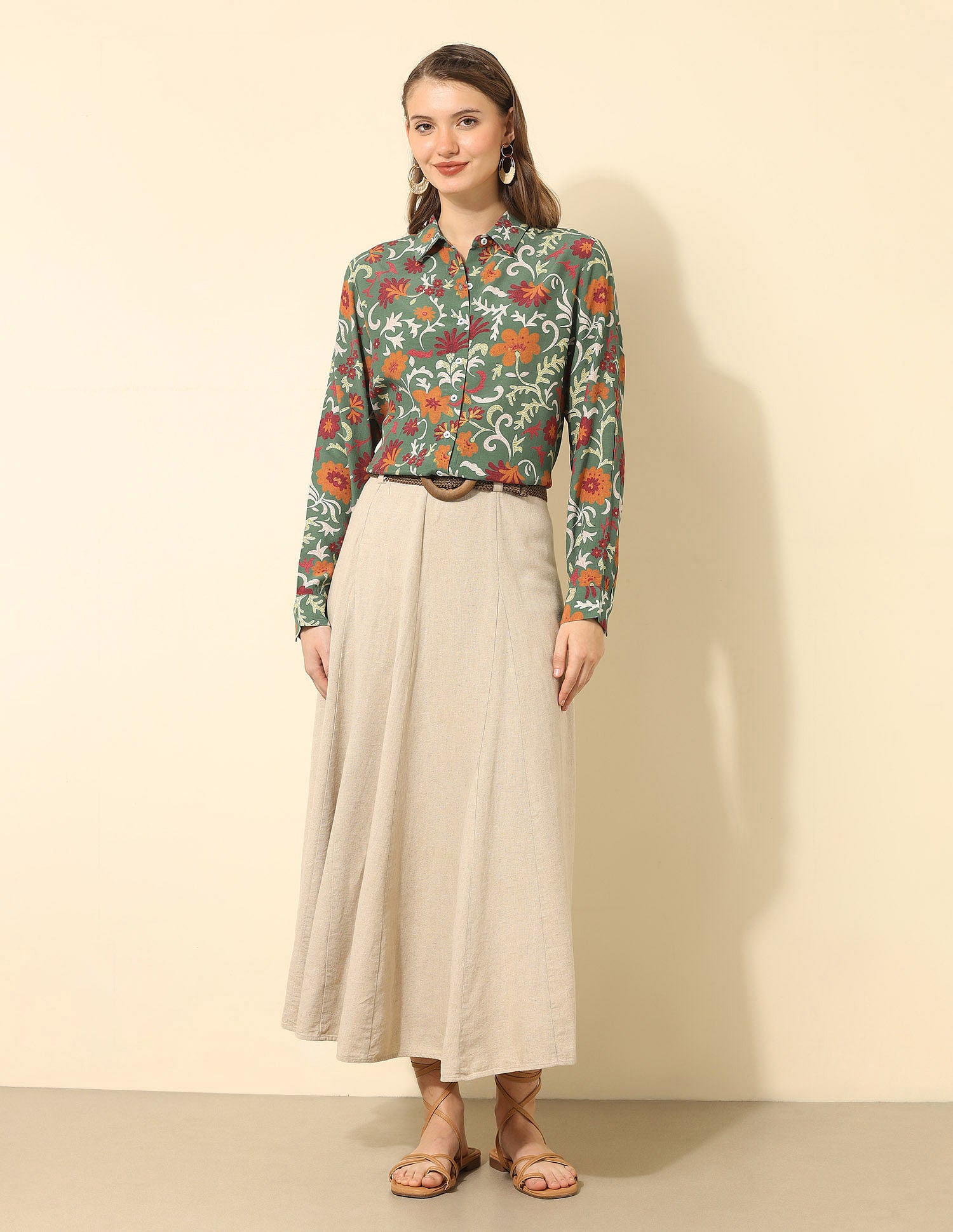 Regular Fit Floral Printed Shirt Multi-colour - U.S. POLO ASSN. | Large