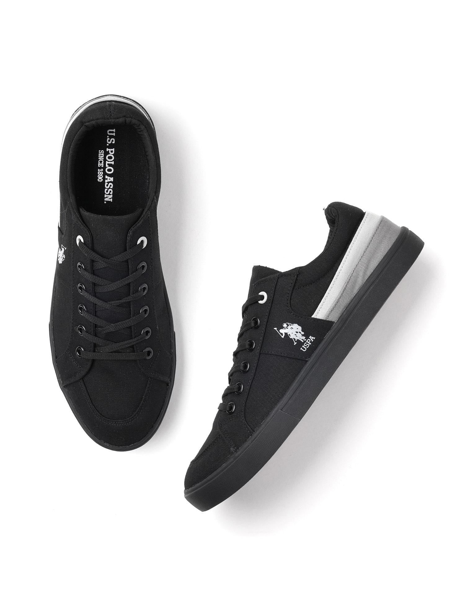 Men Clarkin 4.0 Colourblocked Sneakers Black - U.S. Polo Assn. India | Large