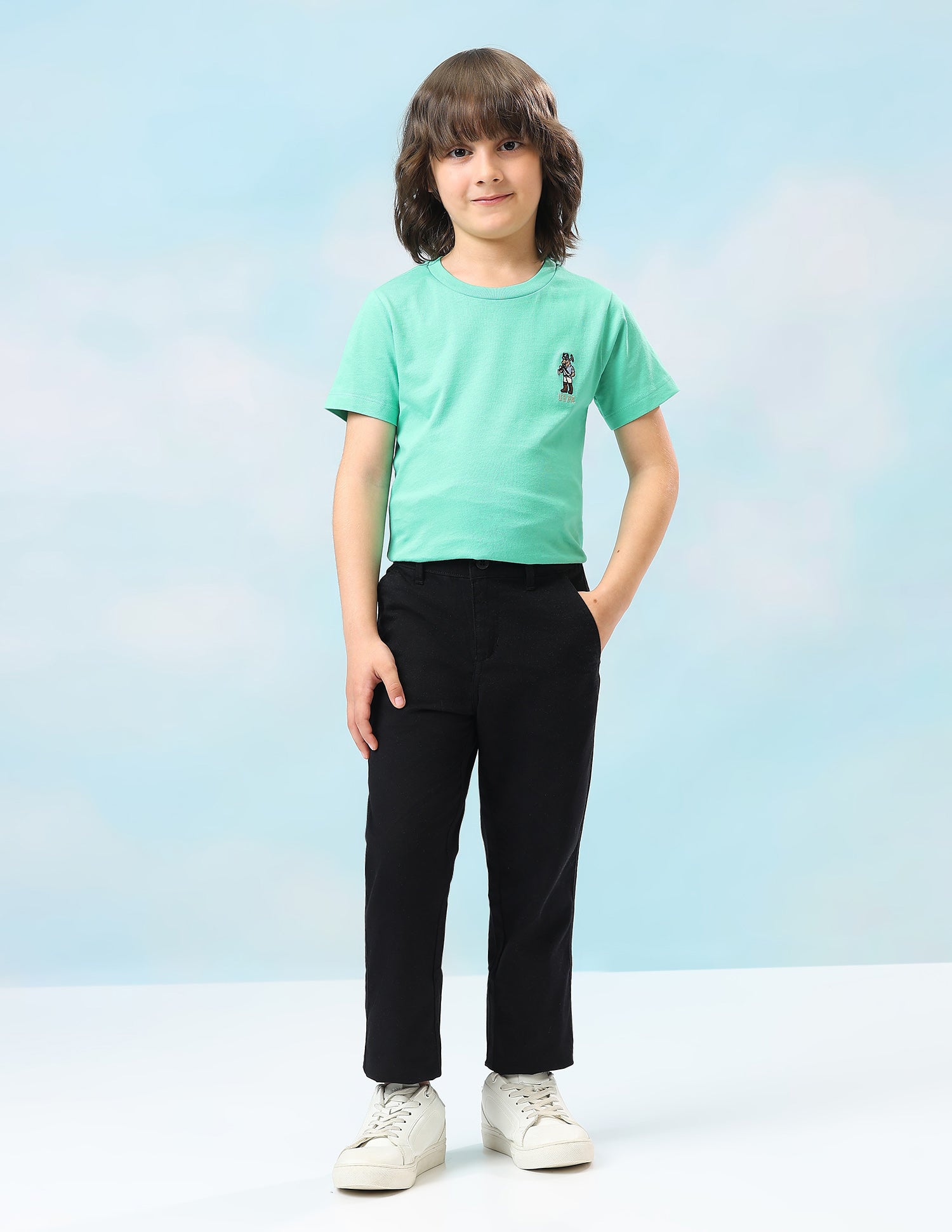 Mid Rise Twill Trousers Black - U.S. Polo Assn. India | Large