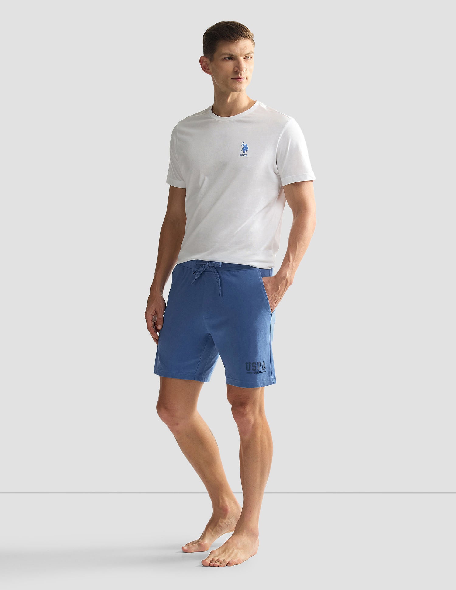 Solid Logo IYBF Knit Shorts - Pack Of 1 High Tide - U.S. POLO ASSN. | Large